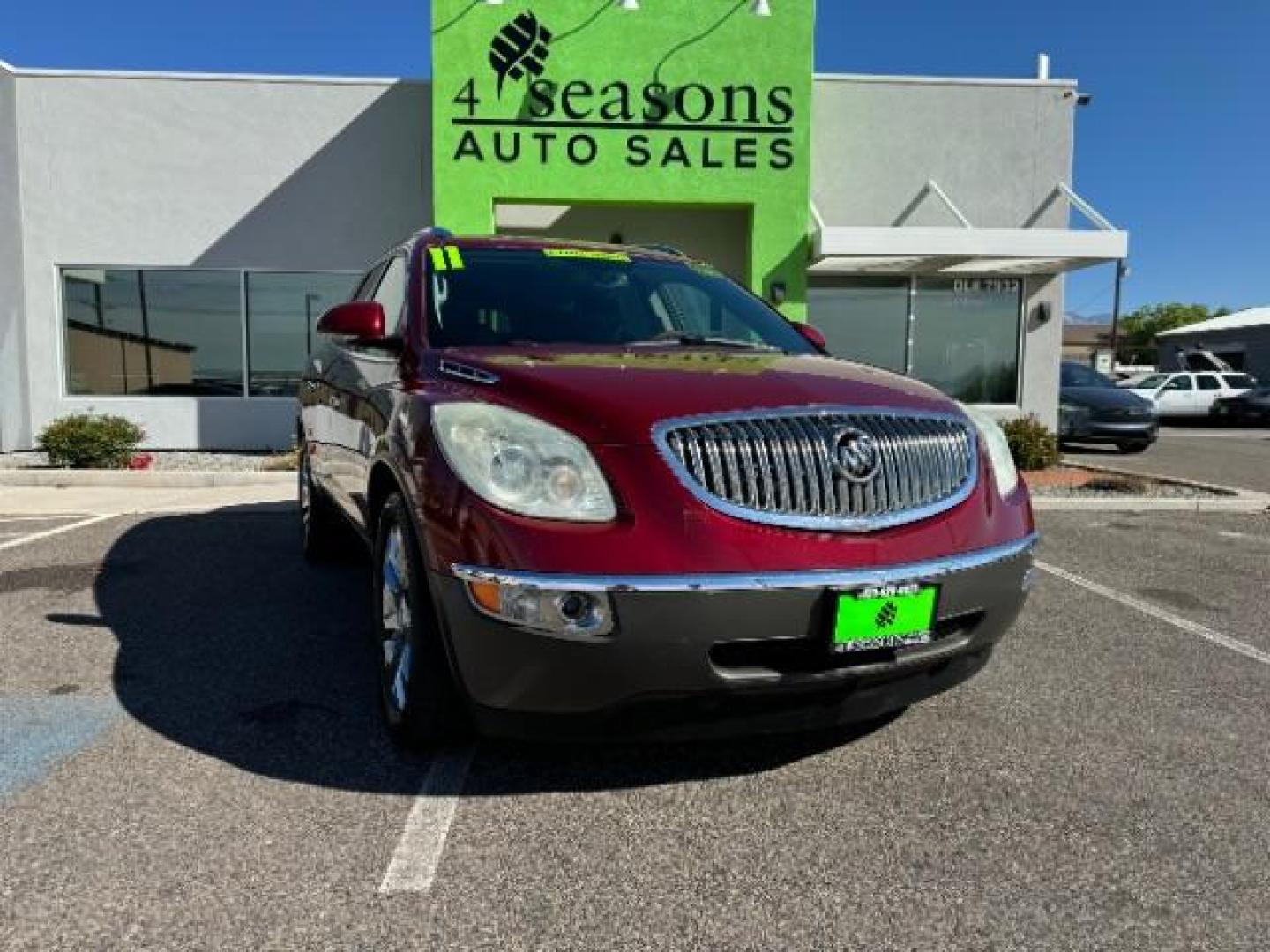 2011 Red Jewel Tintcoat /Ebony Leather Interi Buick Enclave CXL-2 FWD (5GAKRCED3BJ) with an 3.6L V6 DOHC 24V engine, 6-Speed Automatic Ov transmission, located at 940 North Main Street, Cedar City, UT, 84720, (435) 628-0023, 37.692936, -113.061897 - We specialize in helping ALL people get the best financing available. No matter your credit score, good, bad or none we can get you an amazing rate. Had a bankruptcy, divorce, or repossessions? We give you the green light to get your credit back on the road. Low down and affordable payments that fit - Photo#0