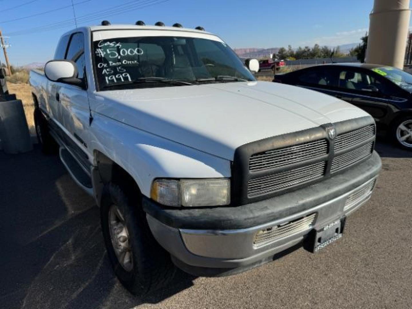 1999 WHITE /Mist Gray Cloth Dodge Ram 2500 Quad Cab Long Bed 2WD (1B7KC23W5XJ) with an 8.0L V10 OHV 20V engine, located at 1865 East Red Hills Pkwy, St. George, 84770, (435) 628-0023, 37.120850, -113.543640 - Photo#0