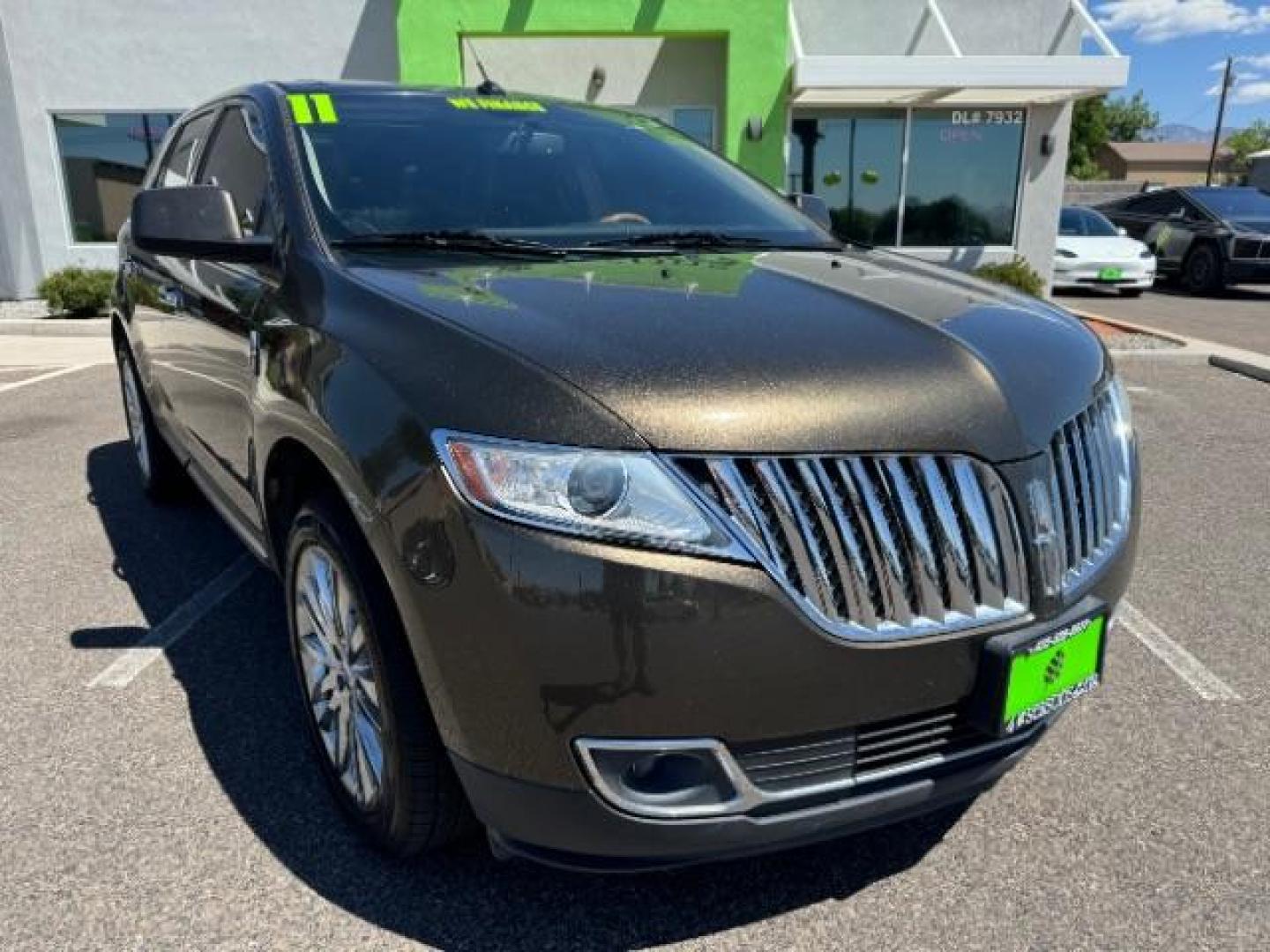 2011 Earth Metallic /Charcoal Black Leather Interior Lincoln MKX FWD (2LMDJ6JK0BB) with an 3.7L V6 DOHC 24V engine, 6-Speed Automatic transmission, located at 940 North Main Street, Cedar City, UT, 84720, (435) 628-0023, 37.692936, -113.061897 - Photo#1