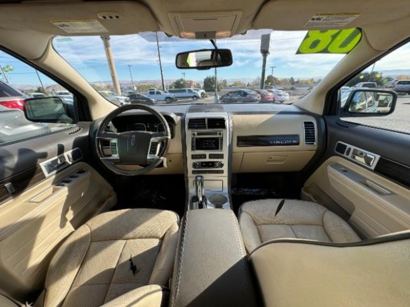 2008 Light Ice Blue /Light Camel Leather Lincoln MKX AWD (2LMDU88CX8B) with an 3.5L V6 DOHC 24V engine, 6-Speed Automatic transmission, located at 940 North Main Street, Cedar City, UT, 84720, (435) 628-0023, 37.692936, -113.061897 - Photo#26