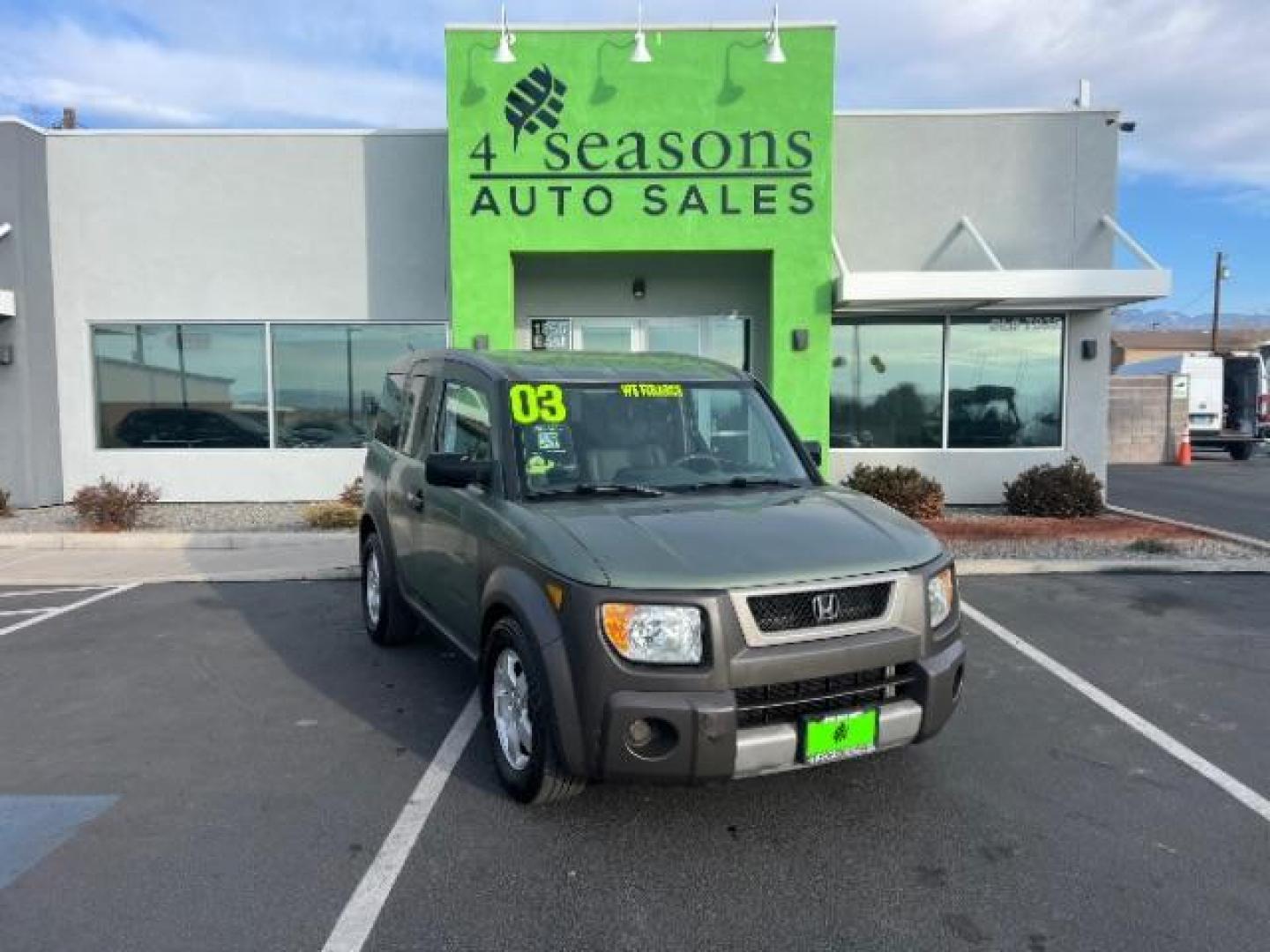 2003 Galapagos Green Meta /Black/Gray Cloth Int Honda Element EX 2WD (5J6YH18533L) with an 2.4L L4 DOHC 16V engine, 5 speed automatic transmission, located at 1865 East Red Hills Pkwy, St. George, 84770, (435) 628-0023, 37.120850, -113.543640 - We specialize in helping ALL people get the best financing available. No matter your credit score, good, bad or none we can get you an amazing rate. Had a bankruptcy, divorce, or repossessions? We give you the green light to get your credit back on the road. Low down and affordable payments that fit - Photo#0