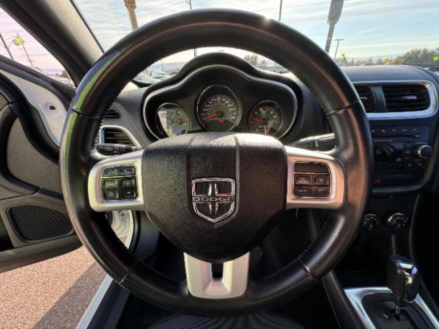 2013 Bright White /Black Cloth Interior Dodge Avenger SXT (1C3CDZCG0DN) with an 3.6L V6 DOHC 24V FFV engine, 6-Speed Automatic transmission, located at 940 North Main Street, Cedar City, UT, 84720, (435) 628-0023, 37.692936, -113.061897 - Photo#19