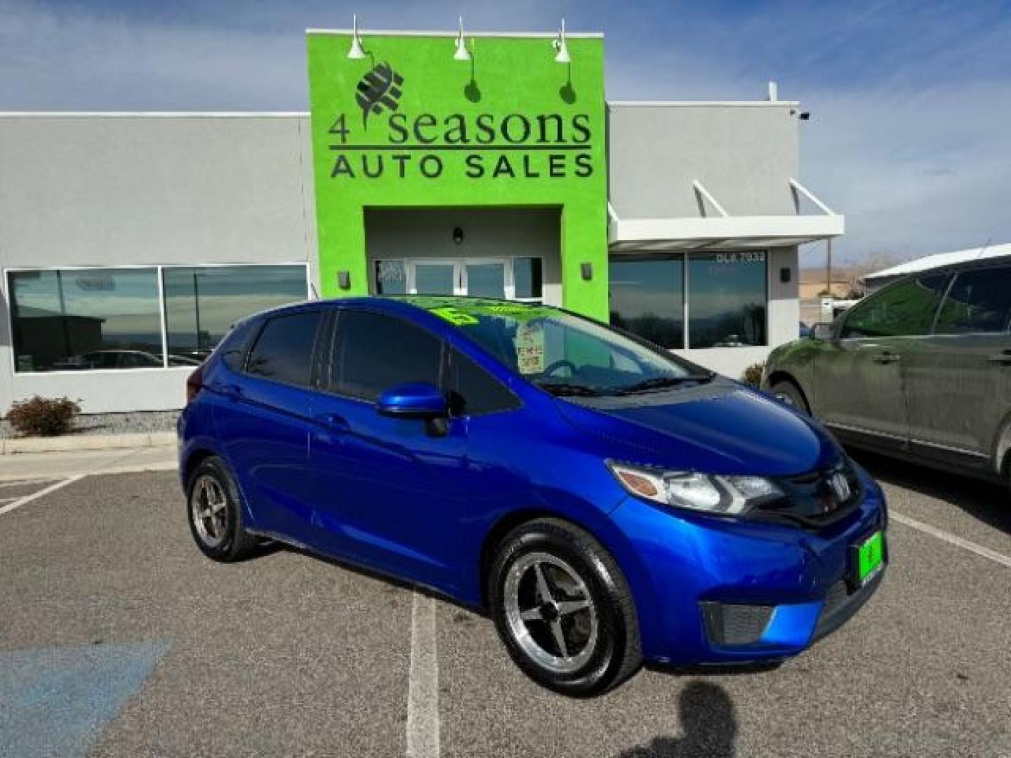 2015 Aegean Blue Metallic Honda Fit HATCHBACK 4-DR (3HGGK5G59FM) with an 1.5L L4 SOHC 16V engine, 6-Speed Manual transmission, located at 1865 East Red Hills Pkwy, St. George, 84770, (435) 628-0023, 37.120850, -113.543640 - Photo#0