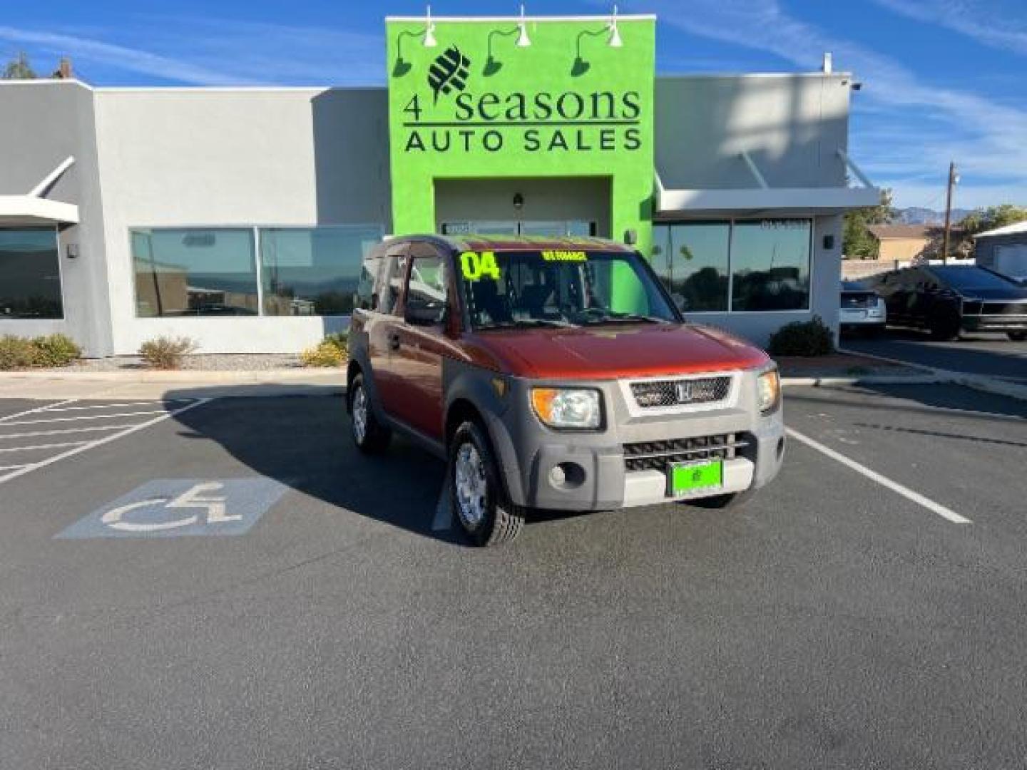 2004 Sunset Orange Pearl /Black/Gray Cloth Int Honda Element EX 2WD AT (5J6YH185X4L) with an 2.4L L4 DOHC 16V engine, 4-Speed Automatic transmission, located at 1865 East Red Hills Pkwy, St. George, 84770, (435) 628-0023, 37.120850, -113.543640 - We specialize in helping ALL people get the best financing available. No matter your credit score, good, bad or none we can get you an amazing rate. Had a bankruptcy, divorce, or repossessions? We give you the green light to get your credit back on the road. Low down and affordable payments that fit - Photo#0