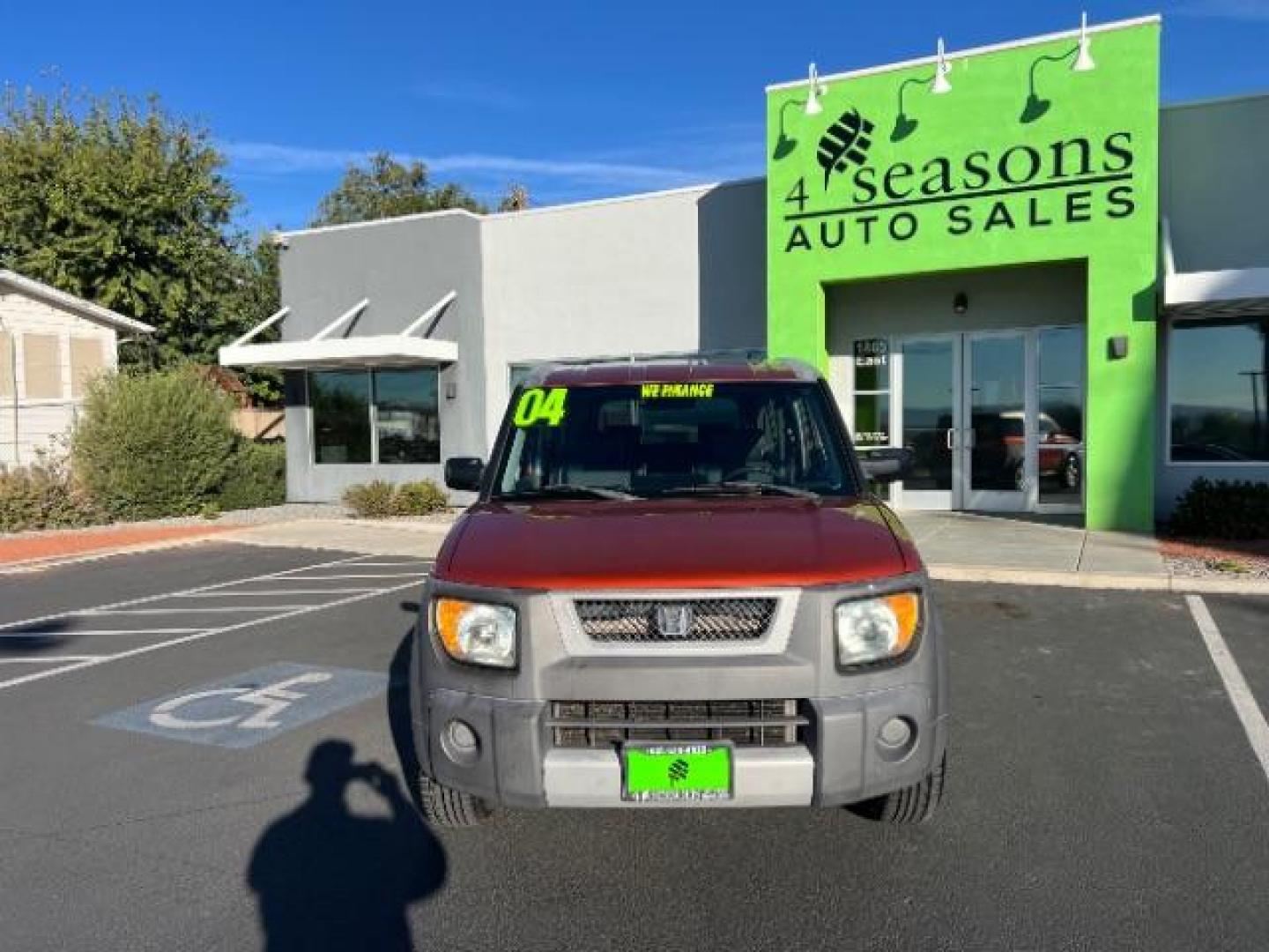 2004 Sunset Orange Pearl /Black/Gray Cloth Int Honda Element EX 2WD AT (5J6YH185X4L) with an 2.4L L4 DOHC 16V engine, 4-Speed Automatic transmission, located at 940 North Main Street, Cedar City, UT, 84720, (435) 628-0023, 37.692936, -113.061897 - We specialize in helping ALL people get the best financing available. No matter your credit score, good, bad or none we can get you an amazing rate. Had a bankruptcy, divorce, or repossessions? We give you the green light to get your credit back on the road. Low down and affordable payments that fit - Photo#1