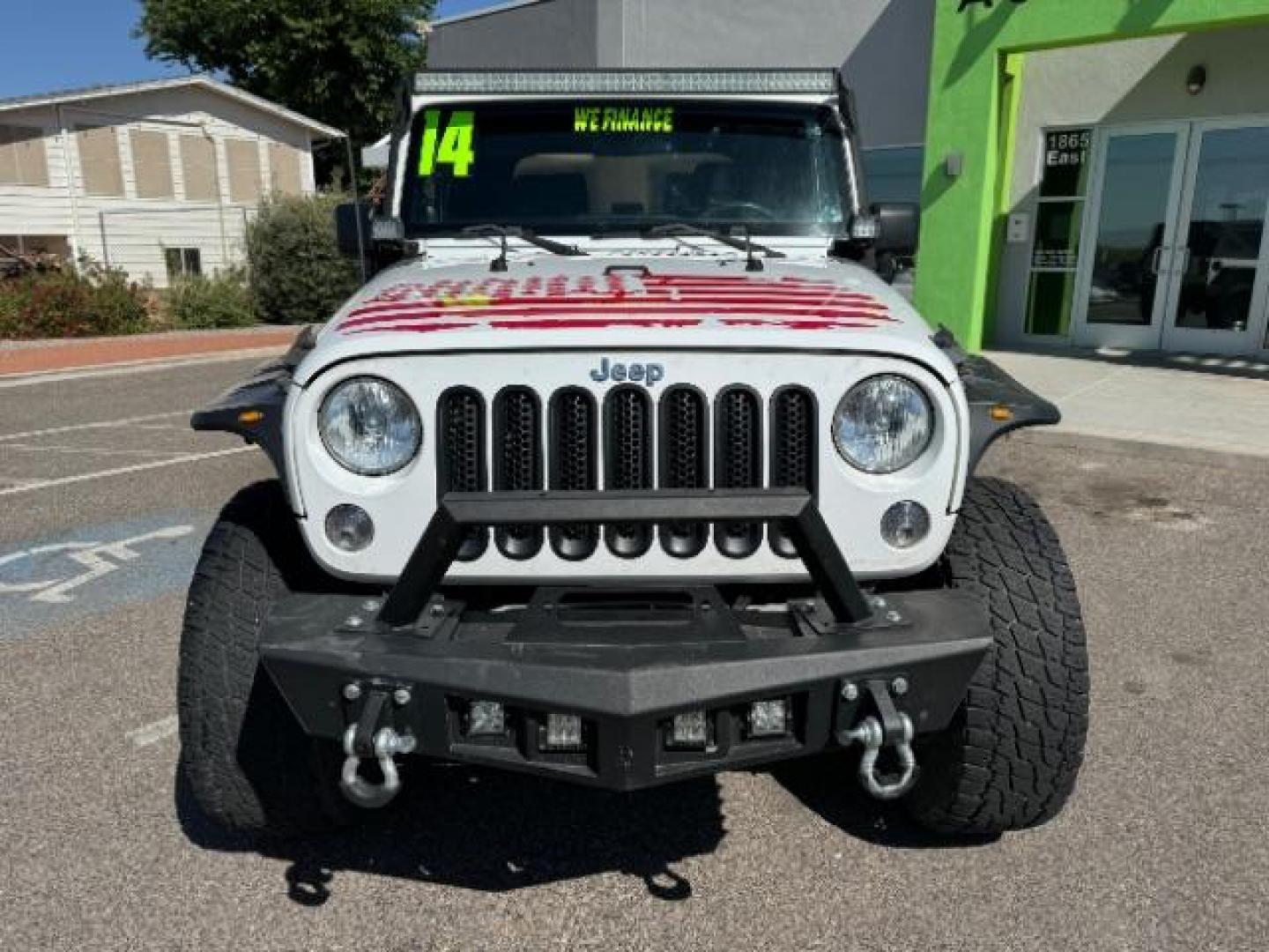 2014 Bright White Clearcoat /Black Jeep Wrangler Sport 4WD (1C4AJWAG6EL) with an 3.6L V6 DOHC 24V FFV engine, 5-Speed Automatic transmission, located at 1865 East Red Hills Pkwy, St. George, 84770, (435) 628-0023, 37.120850, -113.543640 - We specialize in helping ALL people get the best financing available. No matter your credit score, good, bad or none we can get you an amazing rate. Had a bankruptcy, divorce, or repossessions? We give you the green light to get your credit back on the road. Low down and affordable payments that fit - Photo#1