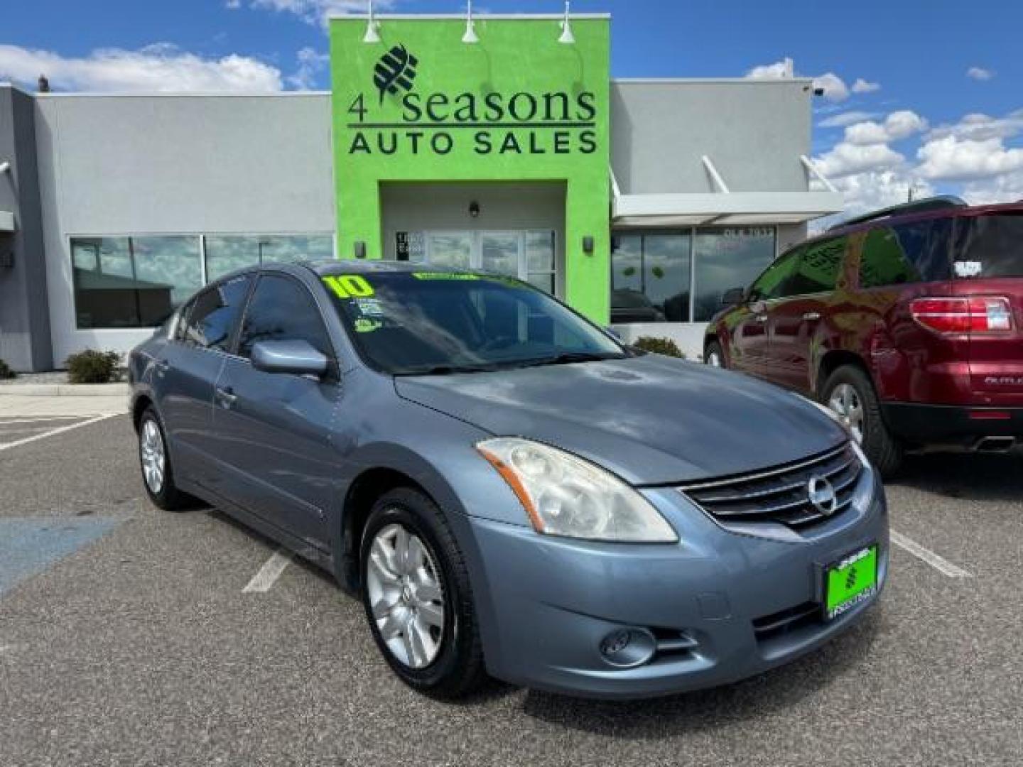 2010 Ocean Gray Metallic /Charcoal Cloth Interior Nissan Altima 2.5 S (1N4AL2AP2AN) with an 2.5L L4 DOHC 16V engine, Continuously Variable Transmission transmission, located at 940 North Main Street, Cedar City, UT, 84720, (435) 628-0023, 37.692936, -113.061897 - Photo#0