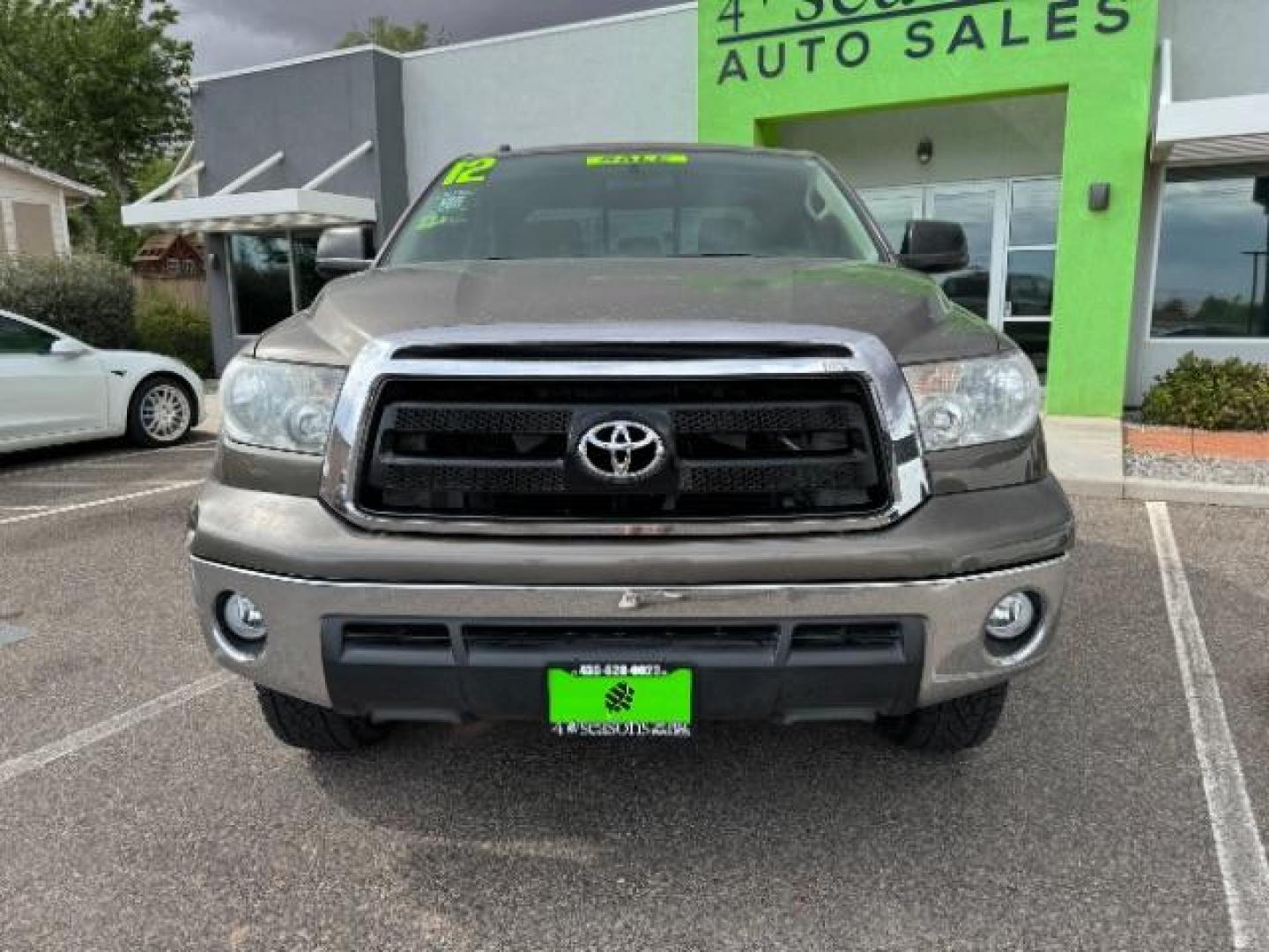 2012 Pyrite Mica /Graphite Cloth Inter Toyota Tundra Tundra-Grade Double Cab 4.6L 2WD (5TFRM5F14CX) with an 4.6L V8 DOHC 32V engine, 5-Speed Automatic Overdrive transmission, located at 940 North Main Street, Cedar City, UT, 84720, (435) 628-0023, 37.692936, -113.061897 - Photo#1