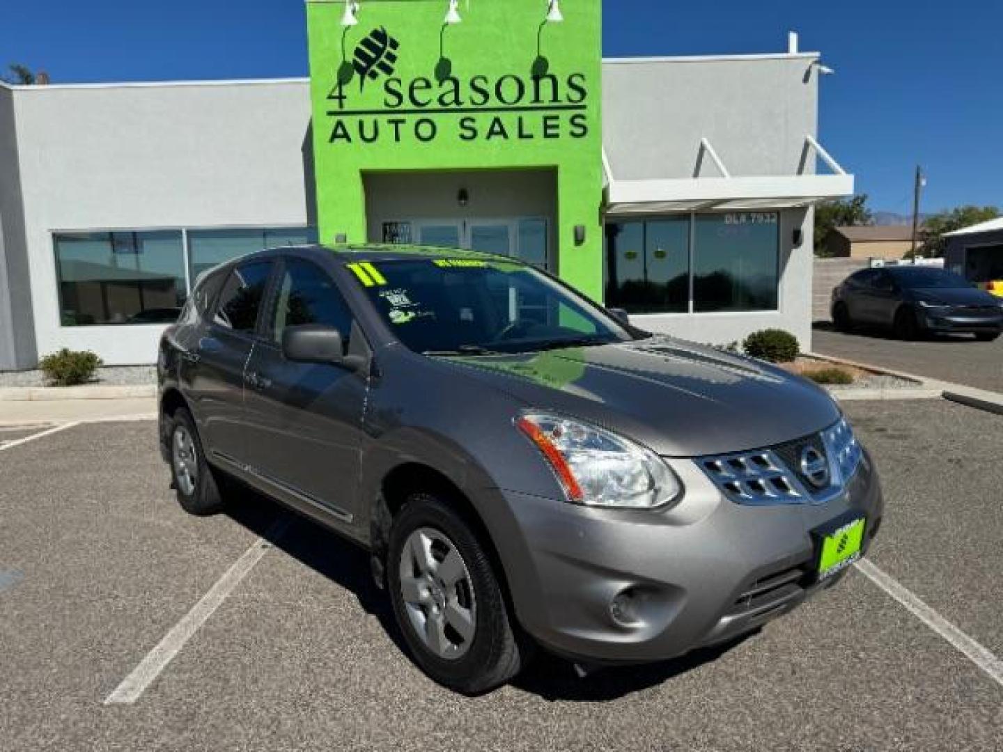 2011 Platinum Graphite Me /Black Cloth Interior Nissan Rogue S AWD (JN8AS5MV4BW) with an 2.5L L4 DOHC 16V engine, Continuously Variabl transmission, located at 940 North Main Street, Cedar City, UT, 84720, (435) 628-0023, 37.692936, -113.061897 - Photo#0