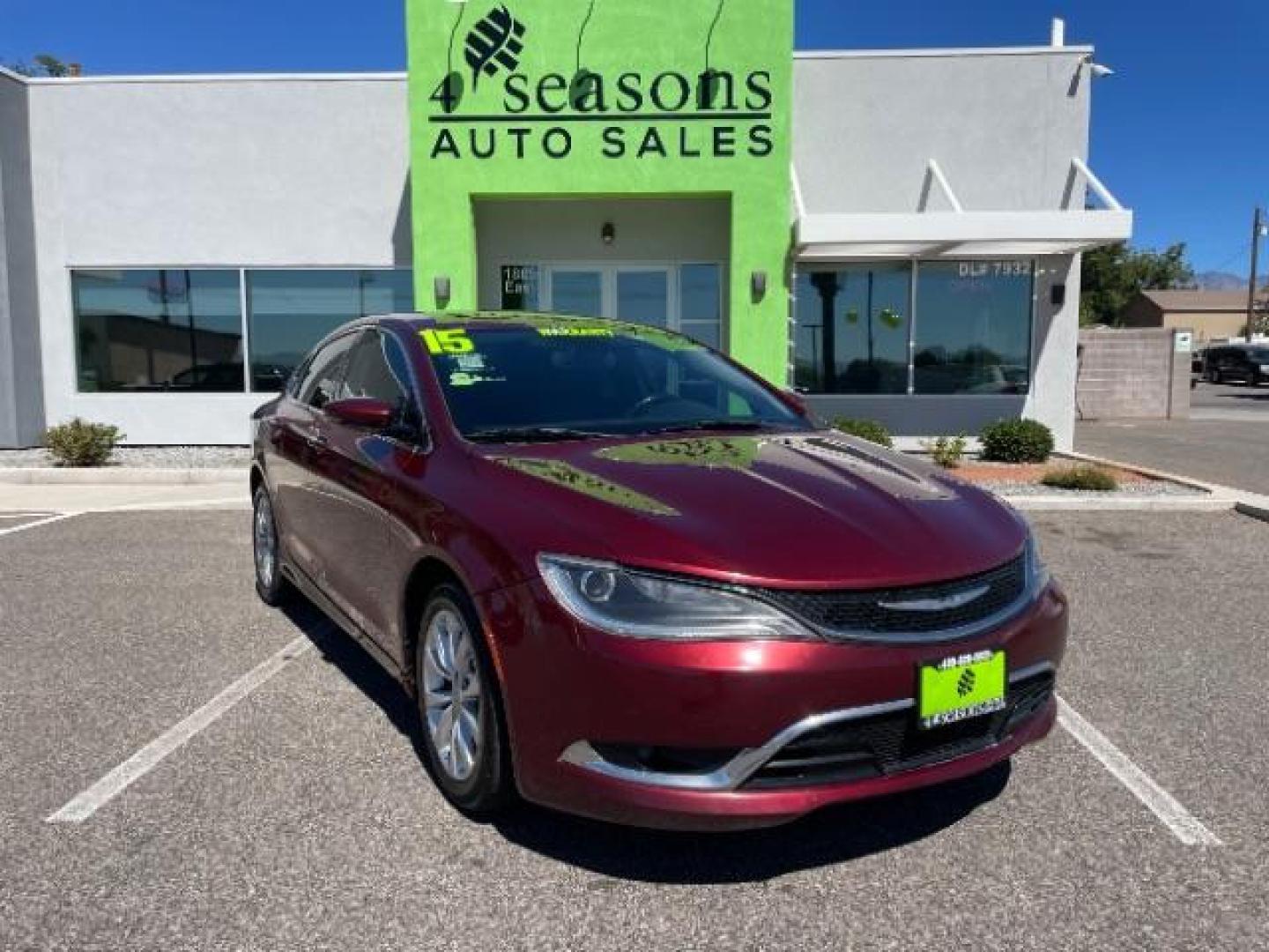 2015 Velvet Red Pearlcoat /Black Chrysler 200 C (1C3CCCCBXFN) with an 2.4L L4 DOHC 16V engine, 9-Speed Automatic transmission, located at 1865 East Red Hills Pkwy, St. George, 84770, (435) 628-0023, 37.120850, -113.543640 - Photo#0