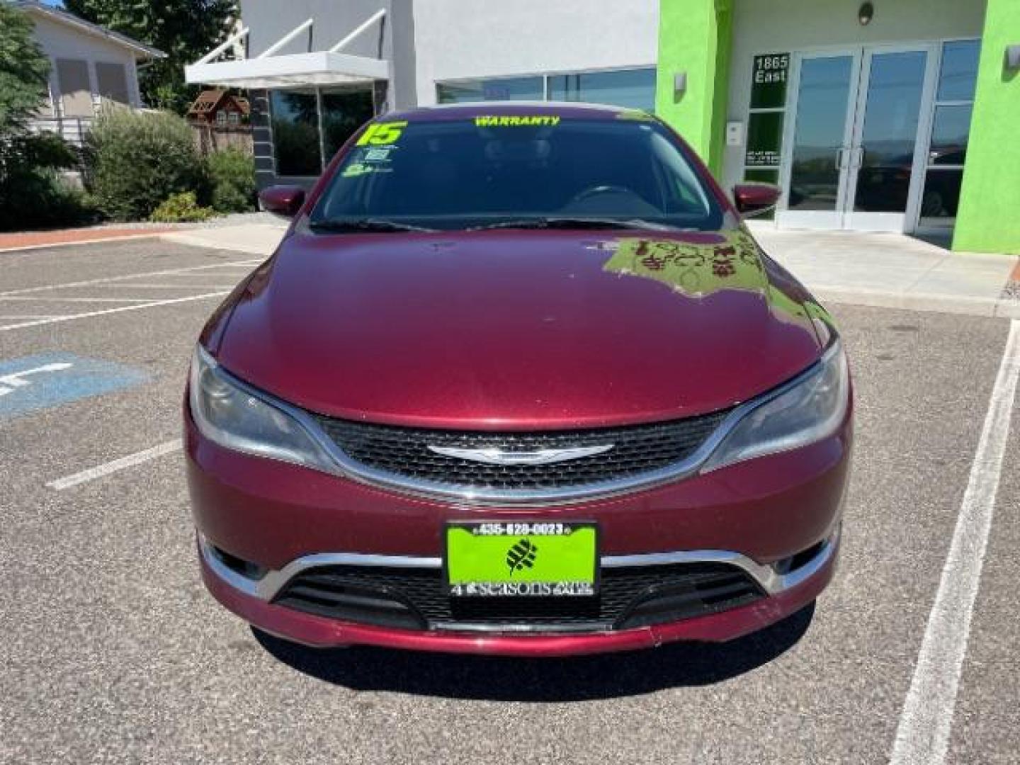 2015 Velvet Red Pearlcoat /Black Chrysler 200 C (1C3CCCCBXFN) with an 2.4L L4 DOHC 16V engine, 9-Speed Automatic transmission, located at 1865 East Red Hills Pkwy, St. George, 84770, (435) 628-0023, 37.120850, -113.543640 - Photo#2