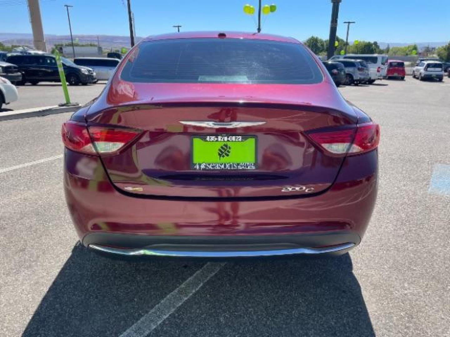 2015 Velvet Red Pearlcoat /Black Chrysler 200 C (1C3CCCCBXFN) with an 2.4L L4 DOHC 16V engine, 9-Speed Automatic transmission, located at 1865 East Red Hills Pkwy, St. George, 84770, (435) 628-0023, 37.120850, -113.543640 - Photo#8