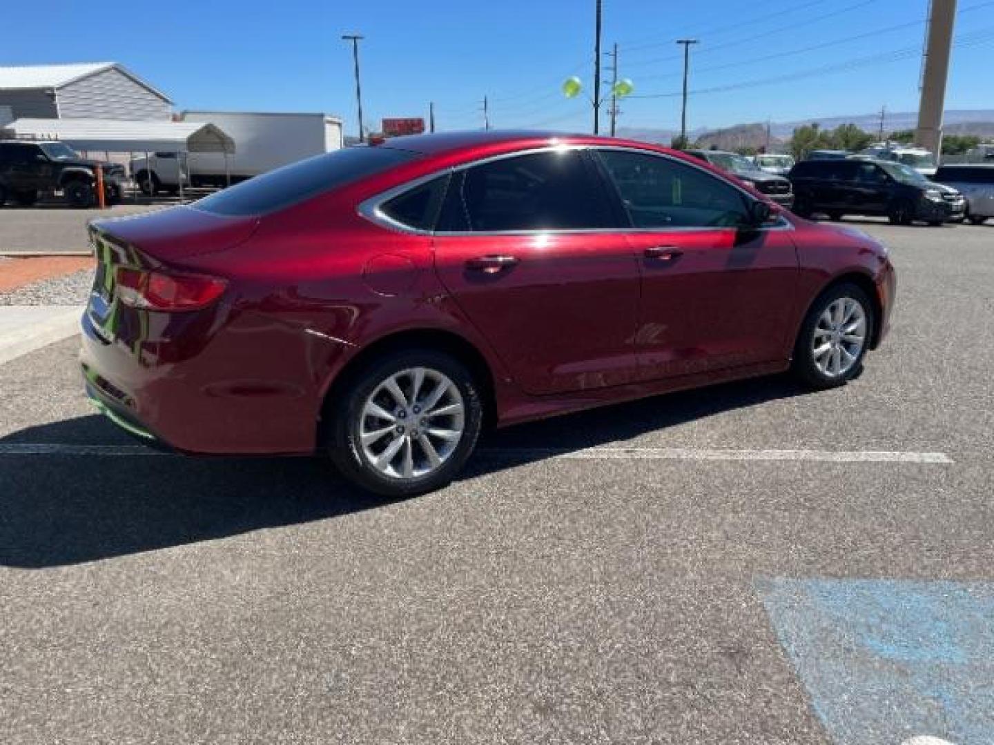 2015 Velvet Red Pearlcoat /Black Chrysler 200 C (1C3CCCCBXFN) with an 2.4L L4 DOHC 16V engine, 9-Speed Automatic transmission, located at 1865 East Red Hills Pkwy, St. George, 84770, (435) 628-0023, 37.120850, -113.543640 - Photo#10