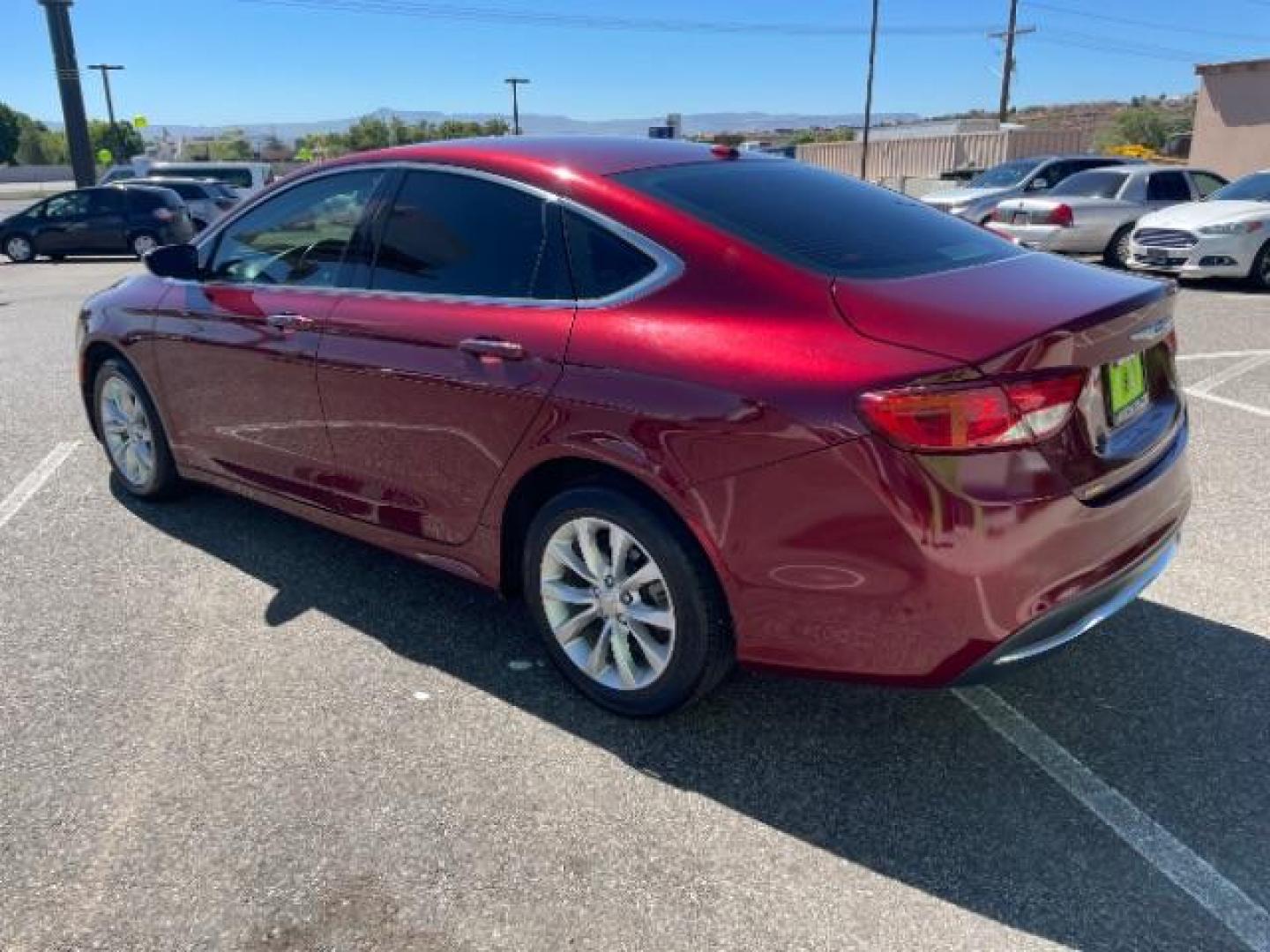 2015 Velvet Red Pearlcoat /Black Chrysler 200 C (1C3CCCCBXFN) with an 2.4L L4 DOHC 16V engine, 9-Speed Automatic transmission, located at 1865 East Red Hills Pkwy, St. George, 84770, (435) 628-0023, 37.120850, -113.543640 - Photo#6