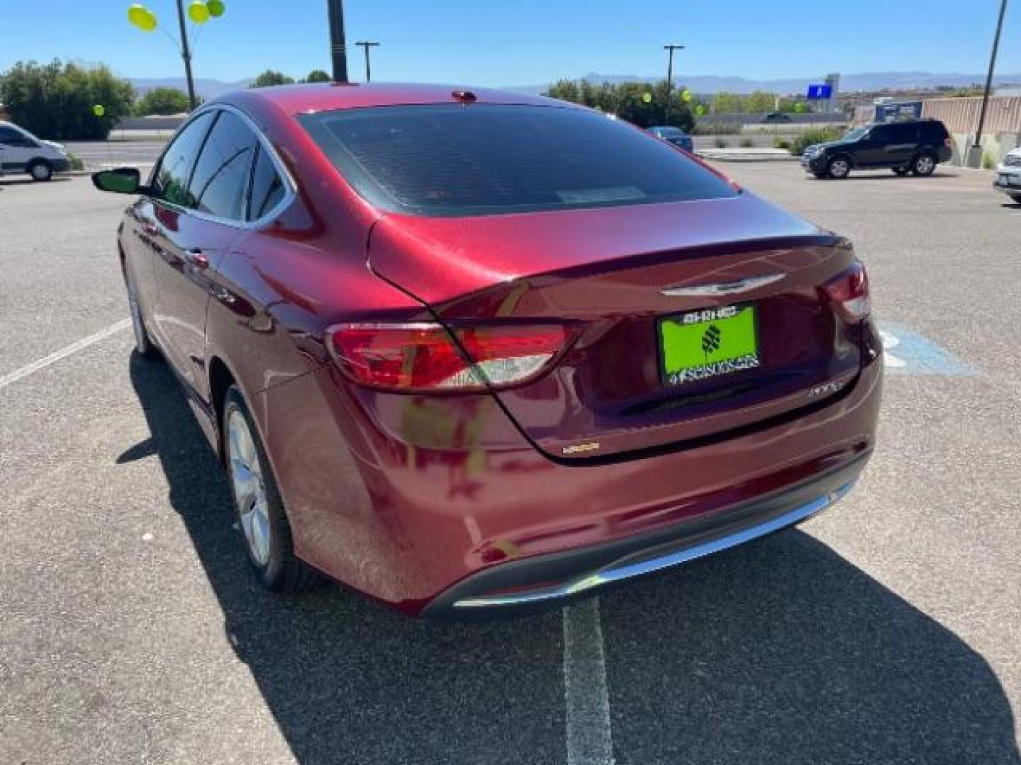 2015 Velvet Red Pearlcoat /Black Chrysler 200 C (1C3CCCCBXFN) with an 2.4L L4 DOHC 16V engine, 9-Speed Automatic transmission, located at 1865 East Red Hills Pkwy, St. George, 84770, (435) 628-0023, 37.120850, -113.543640 - Photo#7