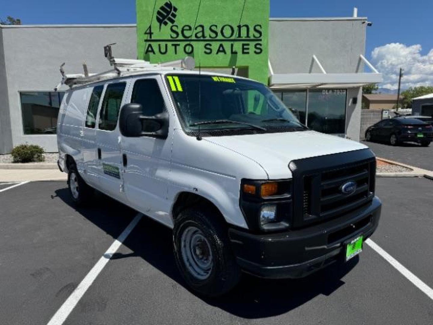 2011 Oxford White /Medium Flint Cloth I Ford Econoline E-250 (1FTNE2EL8BD) with an 5.4L V8 SOHC 16V engine, 4-Speed Automatic transmission, located at 1865 East Red Hills Pkwy, St. George, 84770, (435) 628-0023, 37.120850, -113.543640 - Photo#0