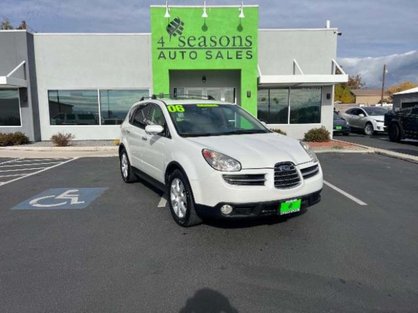 2006 Satin White Pearl /Desert Beige Leather Subaru B9 Tribeca Limited 7-Passenger (4S4WX86C864) with an 3.0L H6 DOHC 24V engine, 5-Speed Automatic transmission, located at 940 North Main Street, Cedar City, UT, 84720, (435) 628-0023, 37.692936, -113.061897 - We specialize in helping ALL people get the best financing available. No matter your credit score, good, bad or none we can get you an amazing rate. Had a bankruptcy, divorce, or repossessions? We give you the green light to get your credit back on the road. Low down and affordable payments that fit - Photo#0