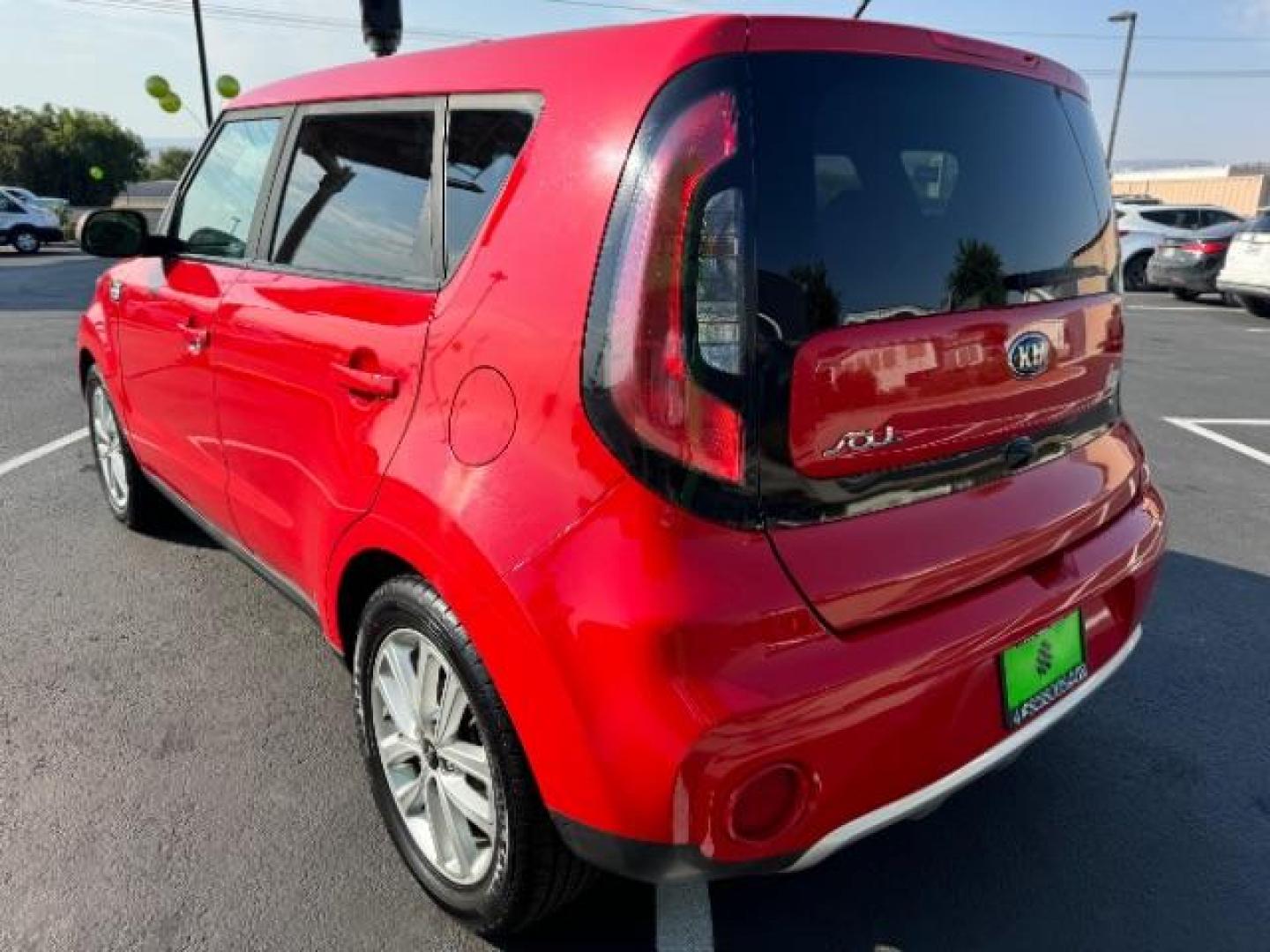 2018 Inferno Red /Black, cloth Kia Soul + (KNDJP3A53J7) with an 2.0L L4 DOHC 16V engine, 6-Speed Automatic transmission, located at 1865 East Red Hills Pkwy, St. George, 84770, (435) 628-0023, 37.120850, -113.543640 - Photo#4