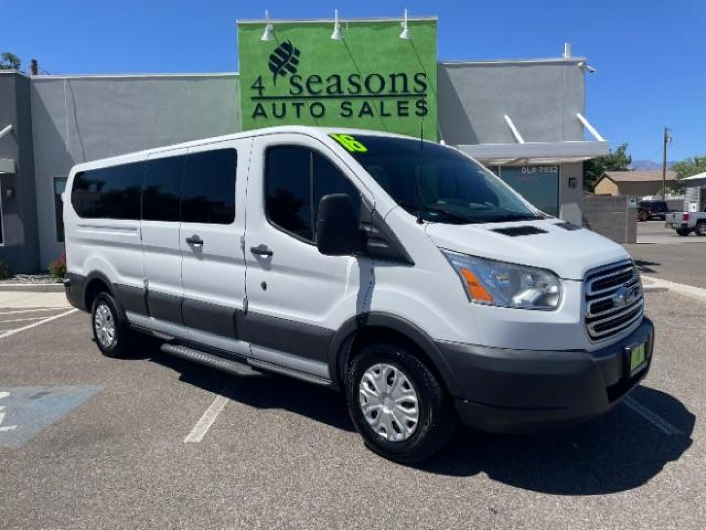 2016 White /Charcoal, cloth Ford Transit 350 Wagon Low Roof XLT 60/40 Pass. 148-in. WB (1FBZX2ZM9GK) with an 3.7L V6 DOHC 24V engine, 6-Speed Automatic transmission, located at 1865 East Red Hills Pkwy, St. George, 84770, (435) 628-0023, 37.120850, -113.543640 - We specialize in helping ALL people get the best financing available. No matter your credit score, good, bad or none we can get you an amazing rate. Had a bankruptcy, divorce, or repossessions? We give you the green light to get your credit back on the road. Low down and affordable payments that fit - Photo#0