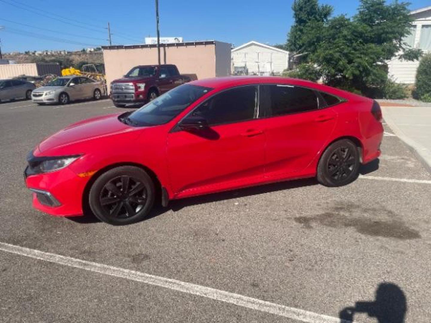 2019 Rallye Red /Black, cloth Honda Civic LX Honda Sensing Sedan CVT (2HGFC2F6XKH) with an 2.0L L4 DOHC 16V engine, Continuously Variable Transmission transmission, located at 1865 East Red Hills Pkwy, St. George, 84770, (435) 628-0023, 37.120850, -113.543640 - Photo#4