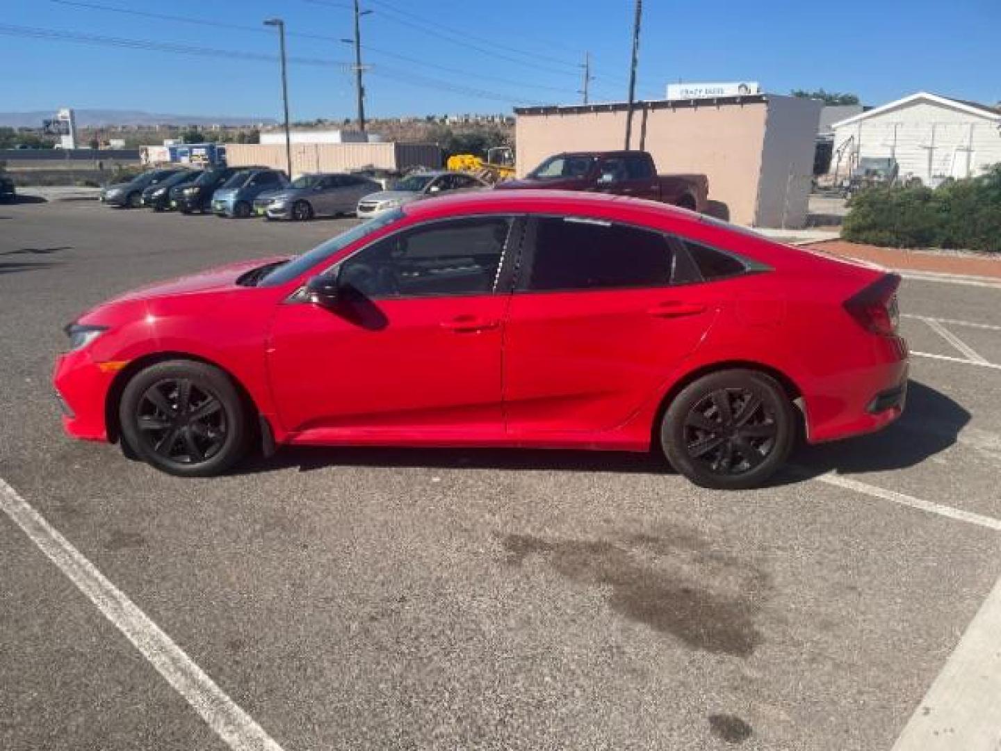 2019 Rallye Red /Black, cloth Honda Civic LX Honda Sensing Sedan CVT (2HGFC2F6XKH) with an 2.0L L4 DOHC 16V engine, Continuously Variable Transmission transmission, located at 1865 East Red Hills Pkwy, St. George, 84770, (435) 628-0023, 37.120850, -113.543640 - Photo#5