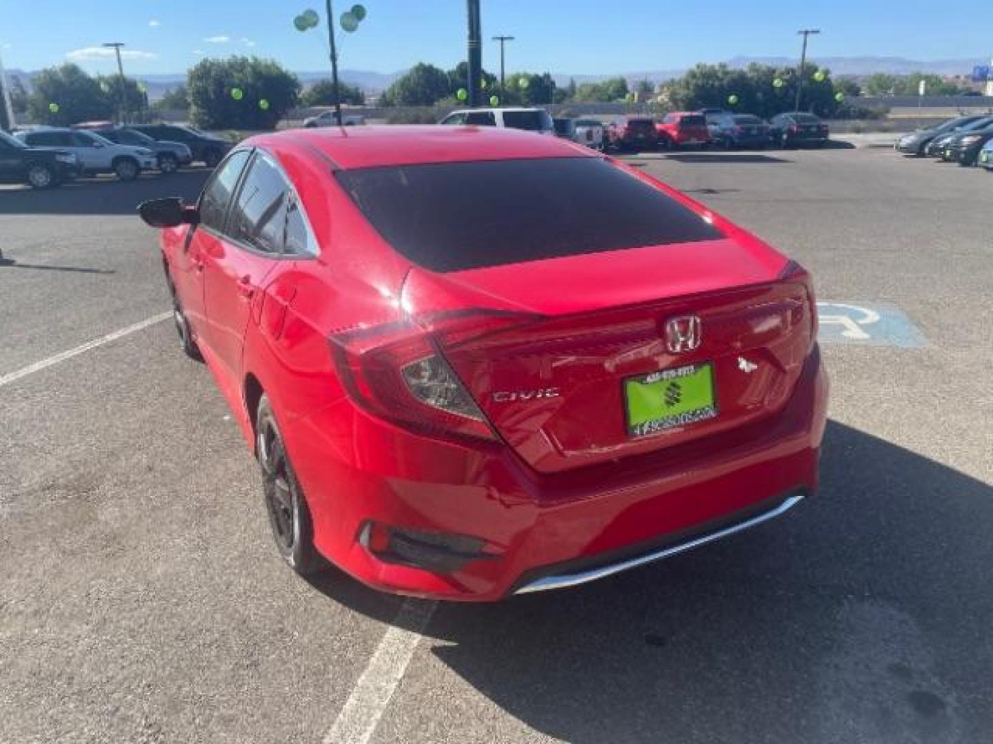 2019 Rallye Red /Black, cloth Honda Civic LX Honda Sensing Sedan CVT (2HGFC2F6XKH) with an 2.0L L4 DOHC 16V engine, Continuously Variable Transmission transmission, located at 1865 East Red Hills Pkwy, St. George, 84770, (435) 628-0023, 37.120850, -113.543640 - Photo#7