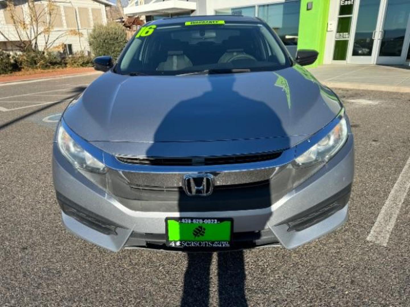 2016 Lunar Silver Metalli /Black, cloth Honda Civic EX Sedan CVT (2HGFC2F78GH) with an 2.0L L4 DOHC 16V engine, Continuously Variabl transmission, located at 1865 East Red Hills Pkwy, St. George, 84770, (435) 628-0023, 37.120850, -113.543640 - Photo#2