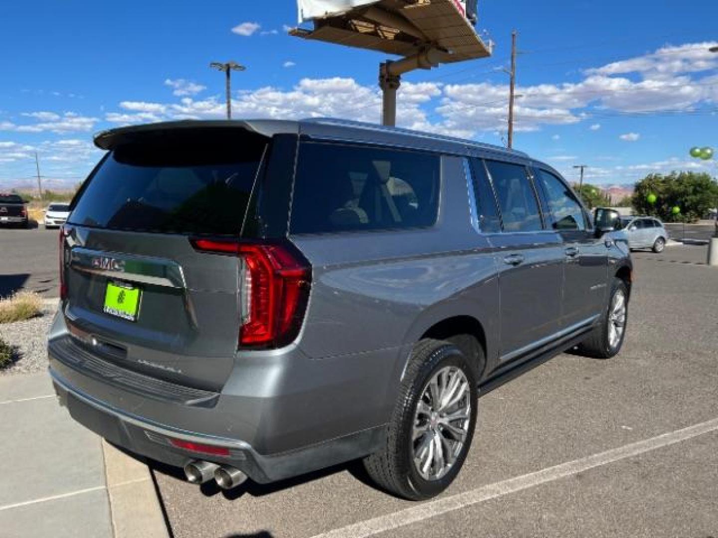 2021 Grey /Tan GMC Yukon XL Denali 4WD (1GKS2JKL6MR) with an 6.2L V8 OHV 16V engine, 10-Speed Automatic transmission, located at 1865 East Red Hills Pkwy, St. George, 84770, (435) 628-0023, 37.120850, -113.543640 - Beautiful rare color combo. Loaded! 4wd, 7 Seats, 2 Screen Entertainment, Adaptive cruise, Max Trailering Package, Power stepside, Pano Sunroof, Cooled seats, Rearview Mirror Camera. This Denali has all the bells and whistles. Come check it out. Call or text for more info, Financing available. - Photo#7