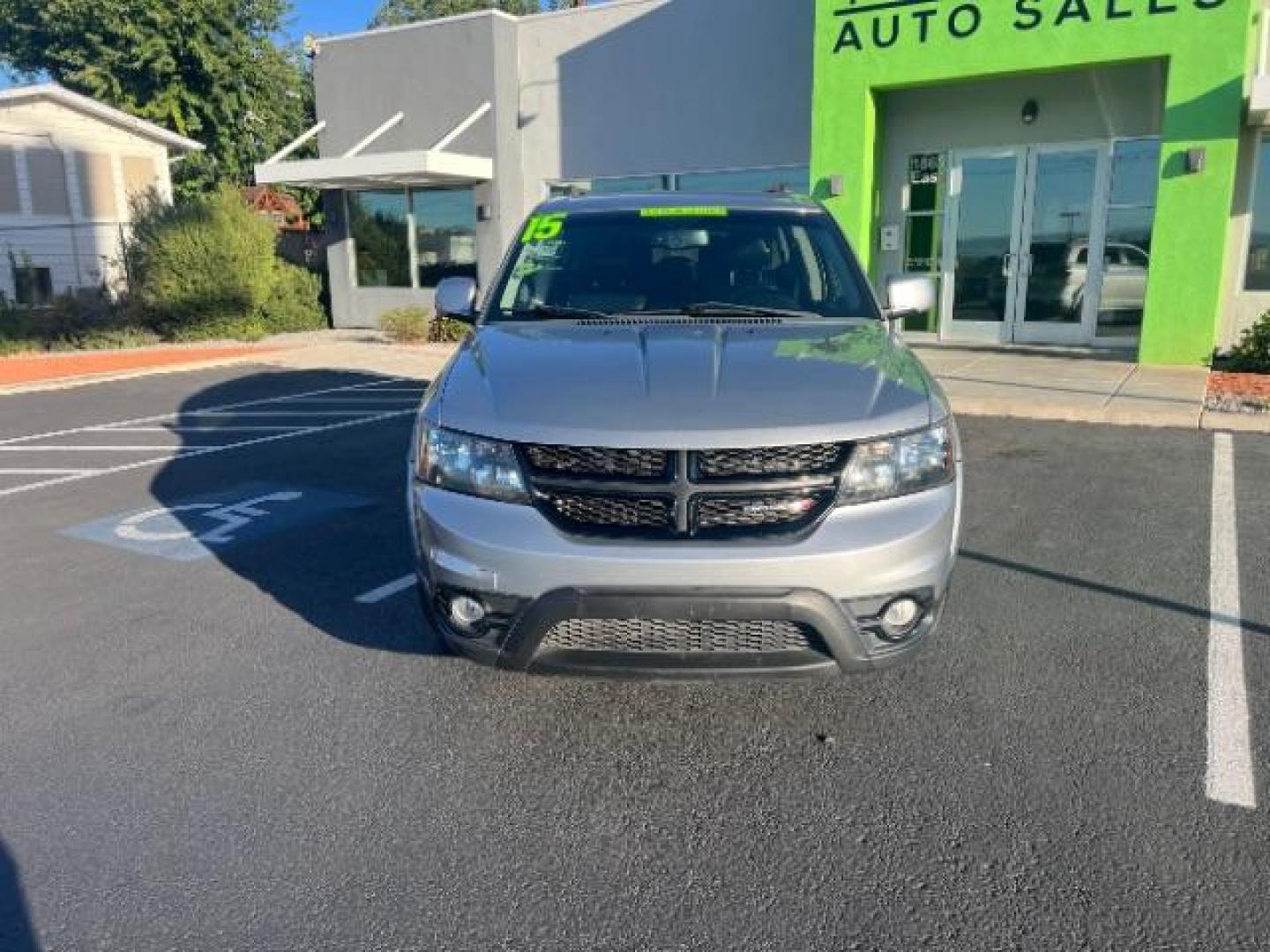 2015 Billet Silver Metall /Black Dodge Journey Crossroad FWD (3C4PDCGG3FT) with an 3.6L V6 DOHC 24V engine, 6-Speed Automatic transmission, located at 940 North Main Street, Cedar City, UT, 84720, (435) 628-0023, 37.692936, -113.061897 - Photo#1