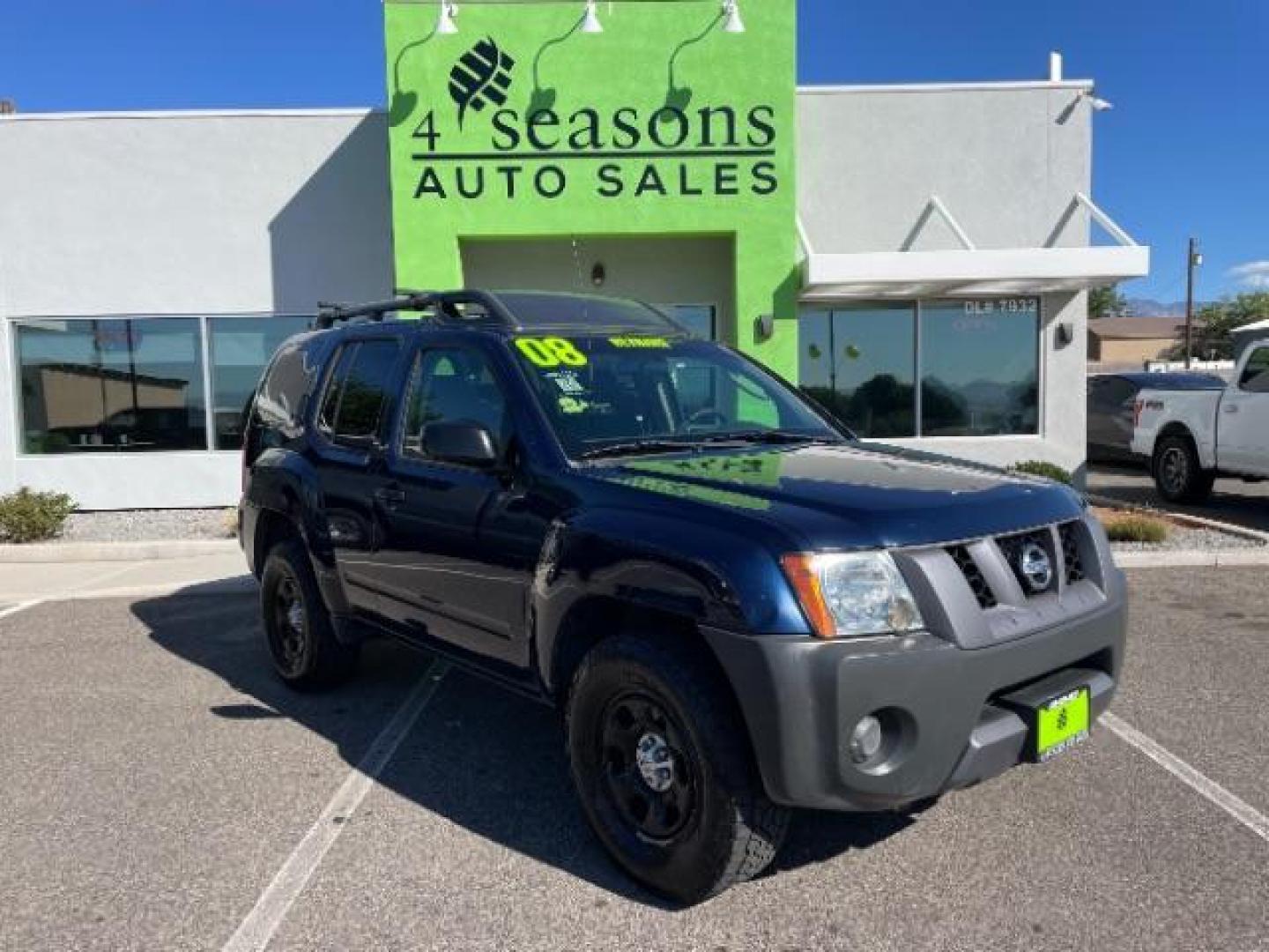 2008 Midnight Blue /Steel/Graphite Cloth Nissan Xterra S 4WD (5N1AN08W28C) with an 4.0L V6 DOHC 24V engine, 5-Speed Automatic transmission, located at 1865 East Red Hills Pkwy, St. George, 84770, (435) 628-0023, 37.120850, -113.543640 - Photo#0