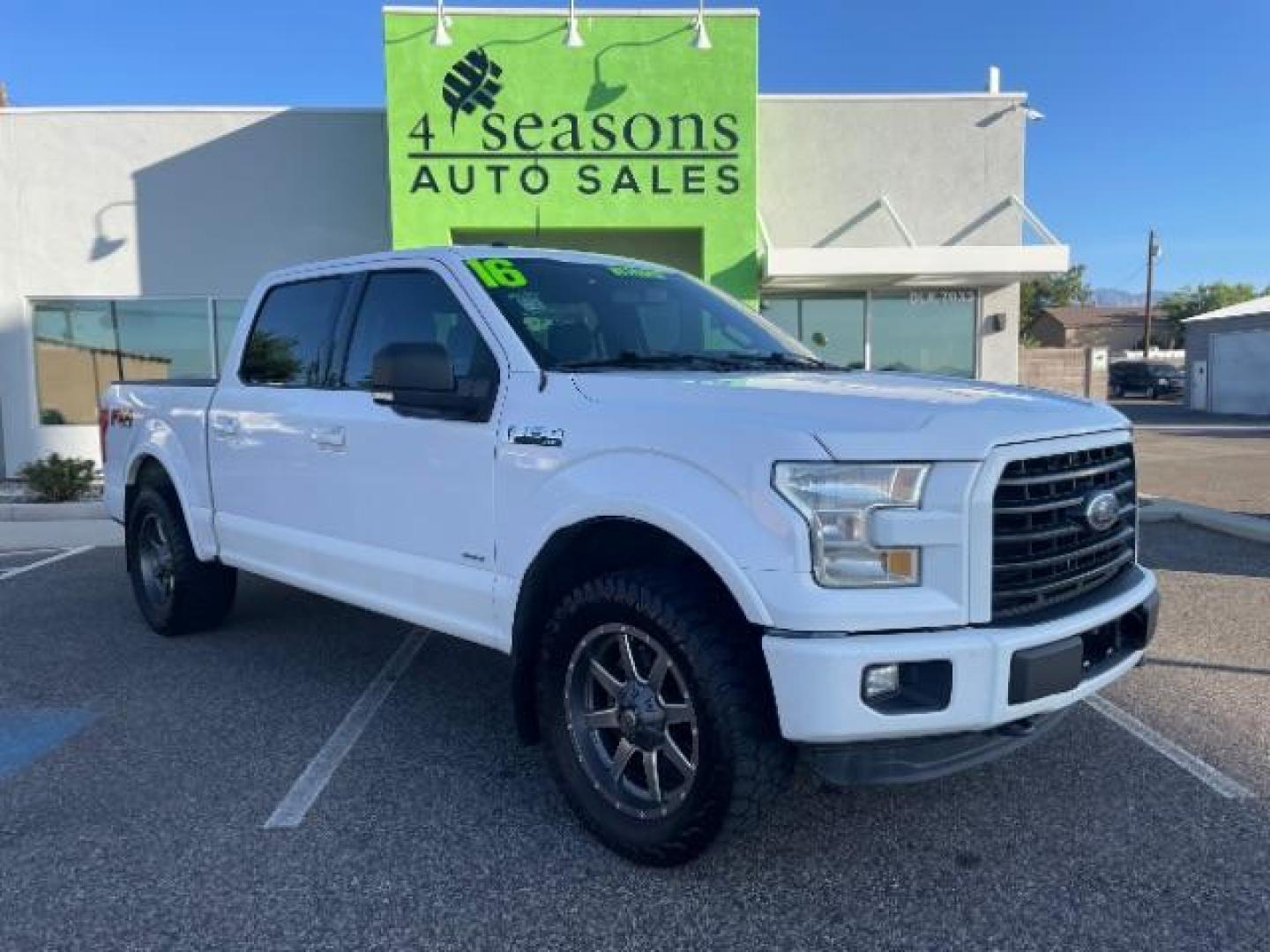 2016 Oxford White /Black, premium cloth Ford F-150 XLT SuperCrew 5.5-ft. Bed 4WD (1FTEW1EP3GK) with an 2.7L V6 DOHC 24V engine, 6-Speed Automatic transmission, located at 1865 East Red Hills Pkwy, St. George, 84770, (435) 628-0023, 37.120850, -113.543640 - We specialize in helping ALL people get the best financing available. No matter your credit score, good, bad or none we can get you an amazing rate. Had a bankruptcy, divorce, or repossessions? We give you the green light to get your credit back on the road. Low down and affordable payments that fit - Photo#0