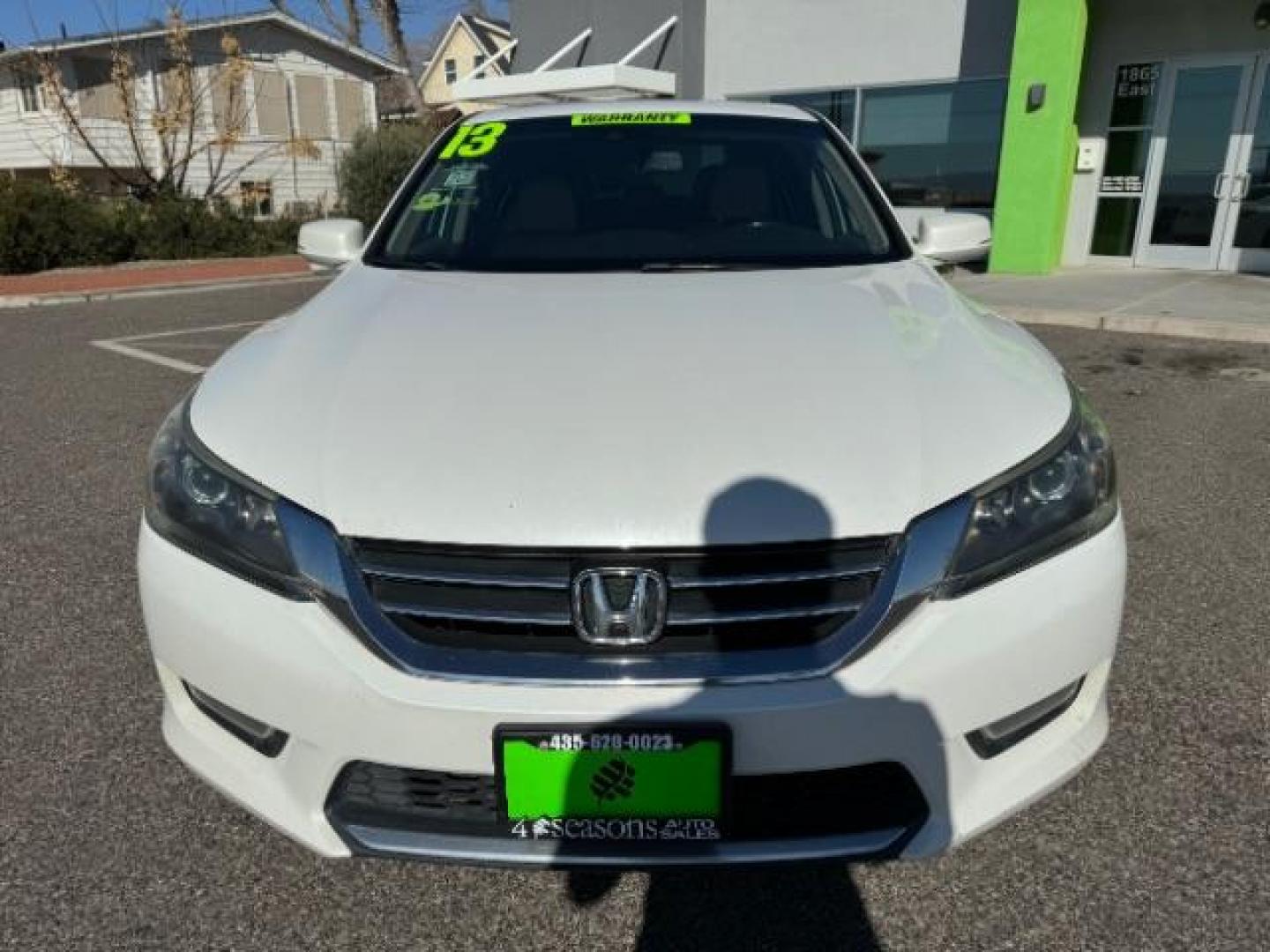 2013 White Orchid Pearl /Ivory Leather Interi Honda Accord EX-L Sedan CVT (1HGCR2F84DA) with an 2.4L L4 DOHC 16V engine, Continuously Variabl transmission, located at 1865 East Red Hills Pkwy, St. George, 84770, (435) 628-0023, 37.120850, -113.543640 - Photo#2