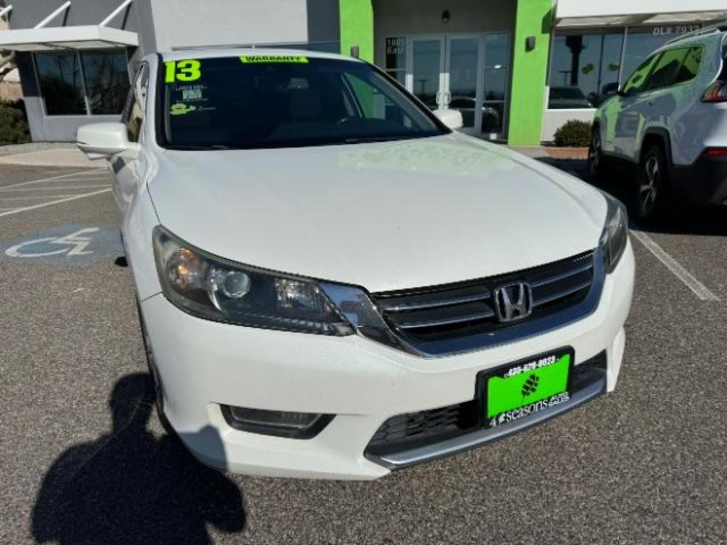 2013 White Orchid Pearl /Ivory Leather Interi Honda Accord EX-L Sedan CVT (1HGCR2F84DA) with an 2.4L L4 DOHC 16V engine, Continuously Variabl transmission, located at 1865 East Red Hills Pkwy, St. George, 84770, (435) 628-0023, 37.120850, -113.543640 - Photo#1