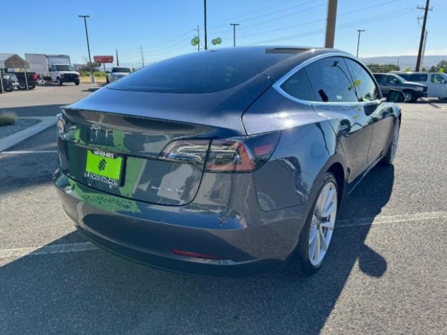 2020 Midnight Silver Metallic /All Black, leatherette Tesla Model 3 Long Range (5YJ3E1EBXLF) with an ELECTRIC engine, 1-Speed Automatic transmission, located at 1865 East Red Hills Pkwy, St. George, 84770, (435) 628-0023, 37.120850, -113.543640 - Photo#9