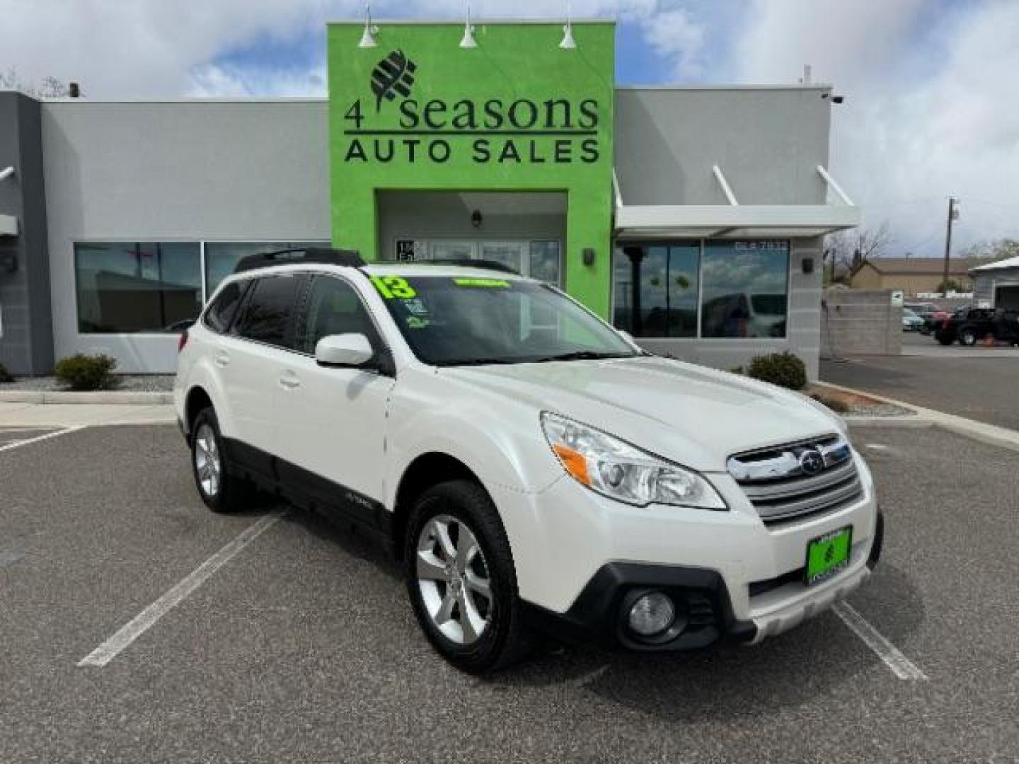 2013 Satin White Pearl /Warm Ivory Subaru Outback 2.5i Limited (4S4BRBKC7D3) with an 2.5L H4 DOHC 16V engine, Continuously Variabl transmission, located at 1865 East Red Hills Pkwy, St. George, 84770, (435) 628-0023, 37.120850, -113.543640 - Photo#0