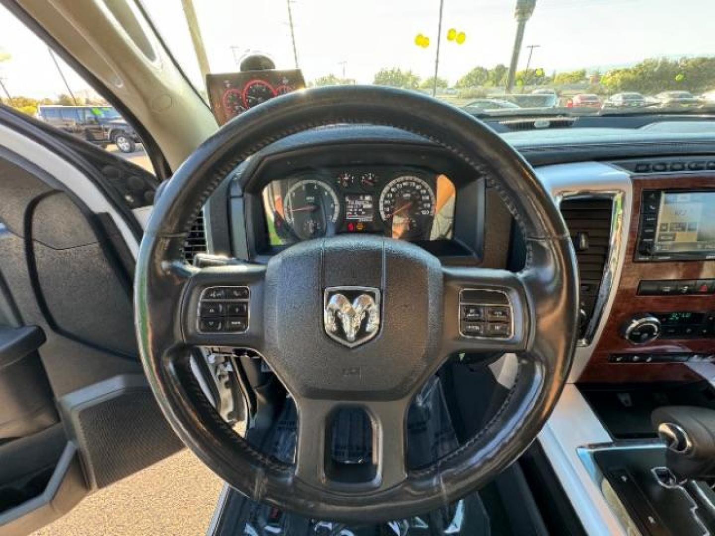 2012 Bright White /Dark Slate Leather Interior RAM 1500 Laramie Crew Cab 4WD (1C6RD7NTXCS) with an 5.7L V8 OHV 16V engine, 6-Speed Automatic transmission, located at 1865 East Red Hills Pkwy, St. George, 84770, (435) 628-0023, 37.120850, -113.543640 - Photo#25