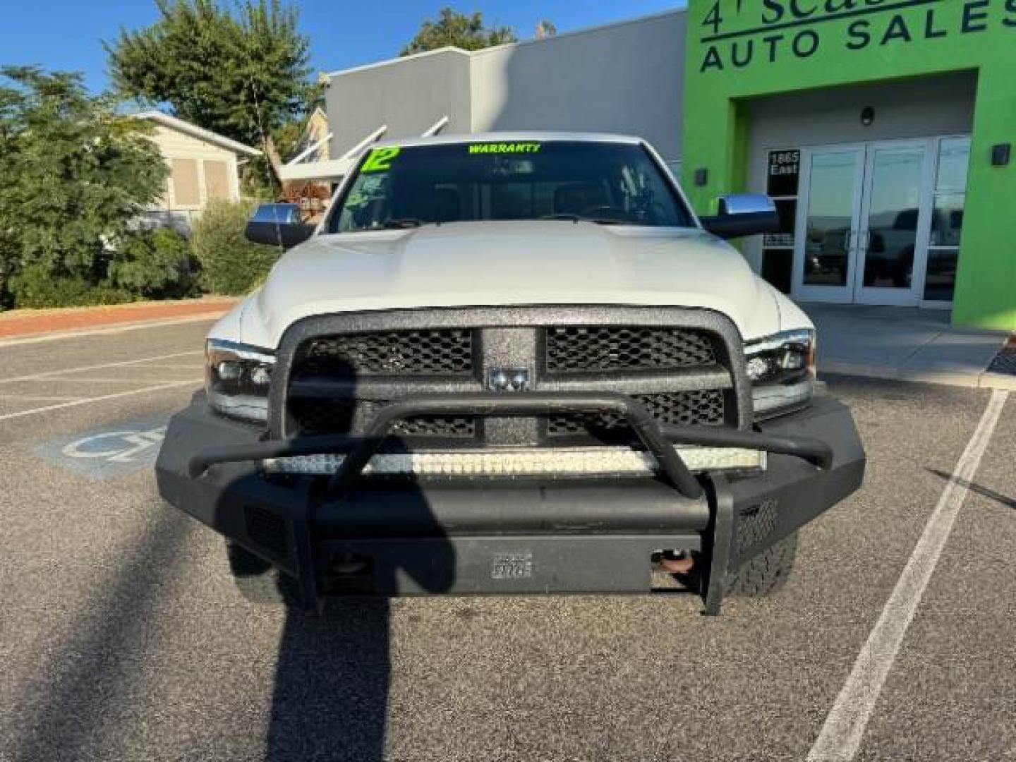 2012 Bright White /Dark Slate Leather Interior RAM 1500 Laramie Crew Cab 4WD (1C6RD7NTXCS) with an 5.7L V8 OHV 16V engine, 6-Speed Automatic transmission, located at 1865 East Red Hills Pkwy, St. George, 84770, (435) 628-0023, 37.120850, -113.543640 - Photo#2