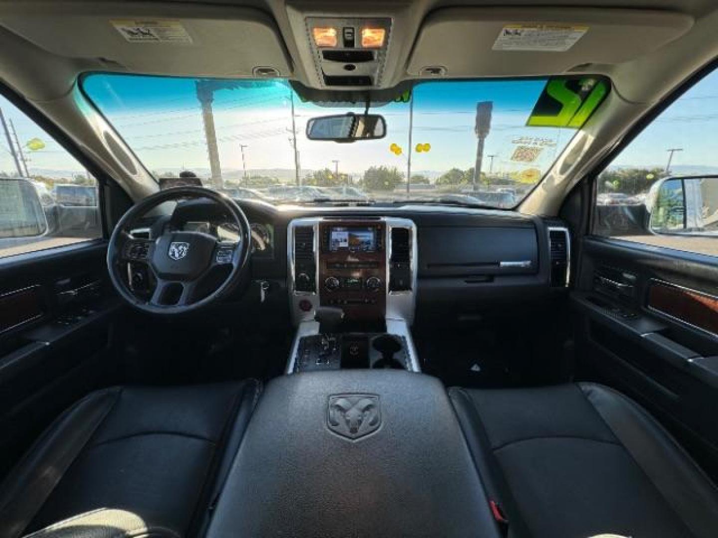 2012 Bright White /Dark Slate Leather Interior RAM 1500 Laramie Crew Cab 4WD (1C6RD7NTXCS) with an 5.7L V8 OHV 16V engine, 6-Speed Automatic transmission, located at 1865 East Red Hills Pkwy, St. George, 84770, (435) 628-0023, 37.120850, -113.543640 - Photo#36