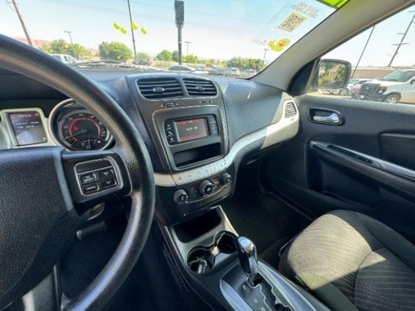 2012 White /Black Cloth Interior Dodge Journey SXT (3C4PDCBG9CT) with an 3.6L V6 DOHC 24V engine, 6-Speed Automatic transmission, located at 940 North Main Street, Cedar City, UT, 84720, (435) 628-0023, 37.692936, -113.061897 - Photo#19