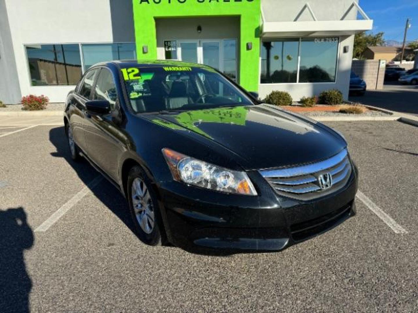 2012 Crystal Black Pearl /Black Leather Interior Honda Accord SE Sedan AT (1HGCP2F61CA) with an 2.4L L4 DOHC 16V engine, 5-Speed Automatic transmission, located at 1865 East Red Hills Pkwy, St. George, 84770, (435) 628-0023, 37.120850, -113.543640 - Photo#1