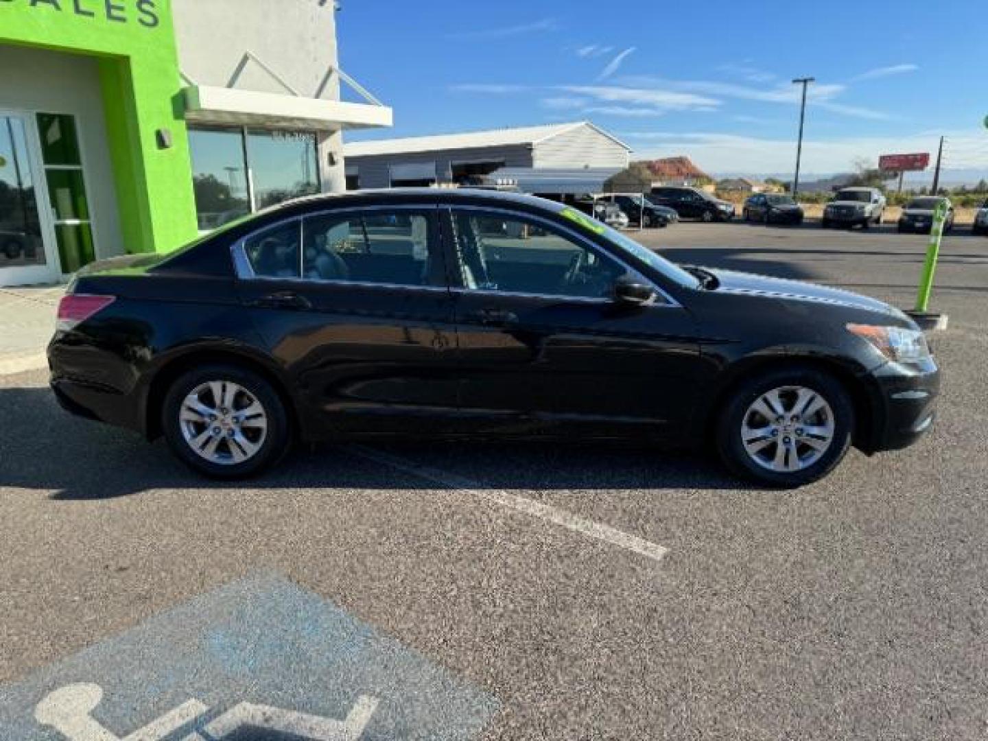 2012 Crystal Black Pearl /Black Leather Interior Honda Accord SE Sedan AT (1HGCP2F61CA) with an 2.4L L4 DOHC 16V engine, 5-Speed Automatic transmission, located at 1865 East Red Hills Pkwy, St. George, 84770, (435) 628-0023, 37.120850, -113.543640 - Photo#3