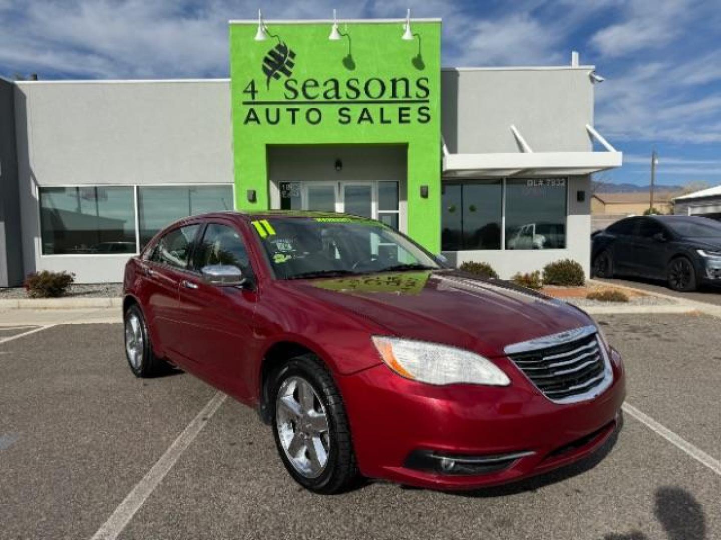 2011 Deep Cherry Red Crystal Pearl /Black Leather Interior Chrysler 200 Limited (1C3BC2FG2BN) with an 3.6L V6 DOHC 24V FFV engine, 6-Speed Automatic transmission, located at 940 North Main Street, Cedar City, UT, 84720, (435) 628-0023, 37.692936, -113.061897 - Photo#0