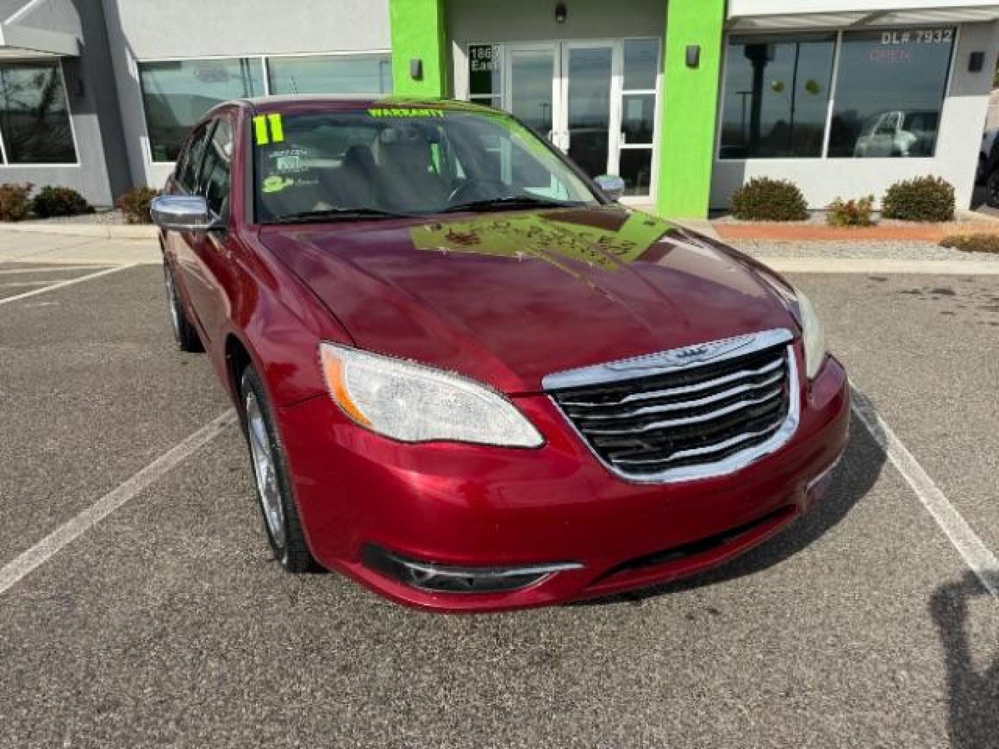 2011 Deep Cherry Red Crystal Pearl /Black Leather Interior Chrysler 200 Limited (1C3BC2FG2BN) with an 3.6L V6 DOHC 24V FFV engine, 6-Speed Automatic transmission, located at 940 North Main Street, Cedar City, UT, 84720, (435) 628-0023, 37.692936, -113.061897 - Photo#1