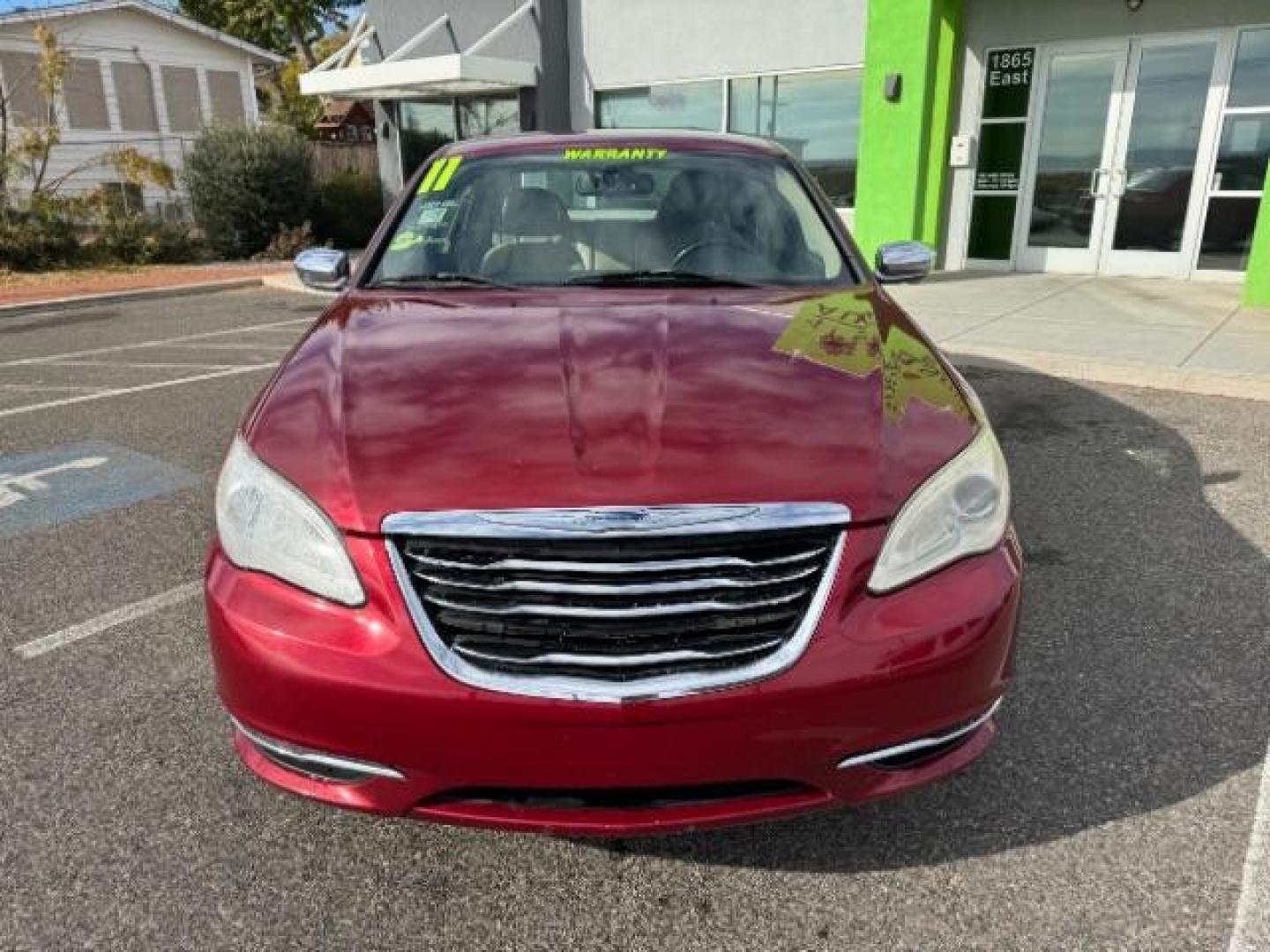 2011 Deep Cherry Red Crystal Pearl /Black Leather Interior Chrysler 200 Limited (1C3BC2FG2BN) with an 3.6L V6 DOHC 24V FFV engine, 6-Speed Automatic transmission, located at 940 North Main Street, Cedar City, UT, 84720, (435) 628-0023, 37.692936, -113.061897 - Photo#2