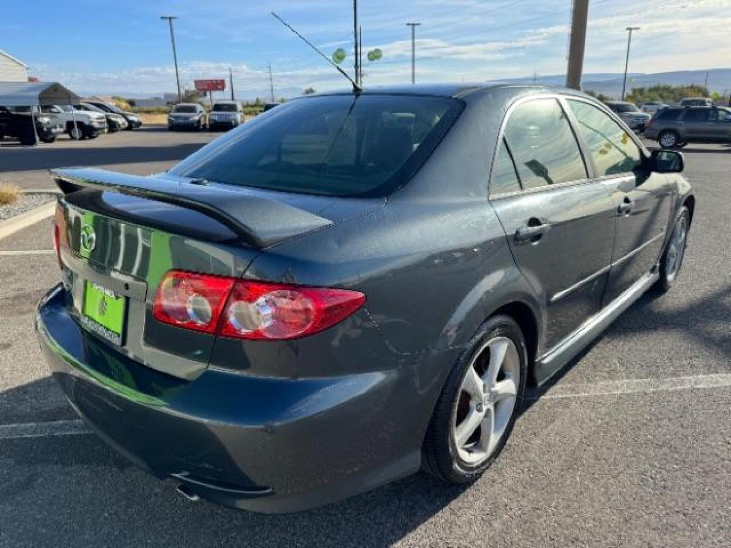 2005 Steel Gray Metallic /Two-Tone Gray Leather Seats Mazda Mazda6 s Sport Model (1YVHP80D155) with an 3.0L V6 DOHC 24V engine, 5-Speed Manual transmission, located at 940 North Main Street, Cedar City, UT, 84720, (435) 628-0023, 37.692936, -113.061897 - Photo#9