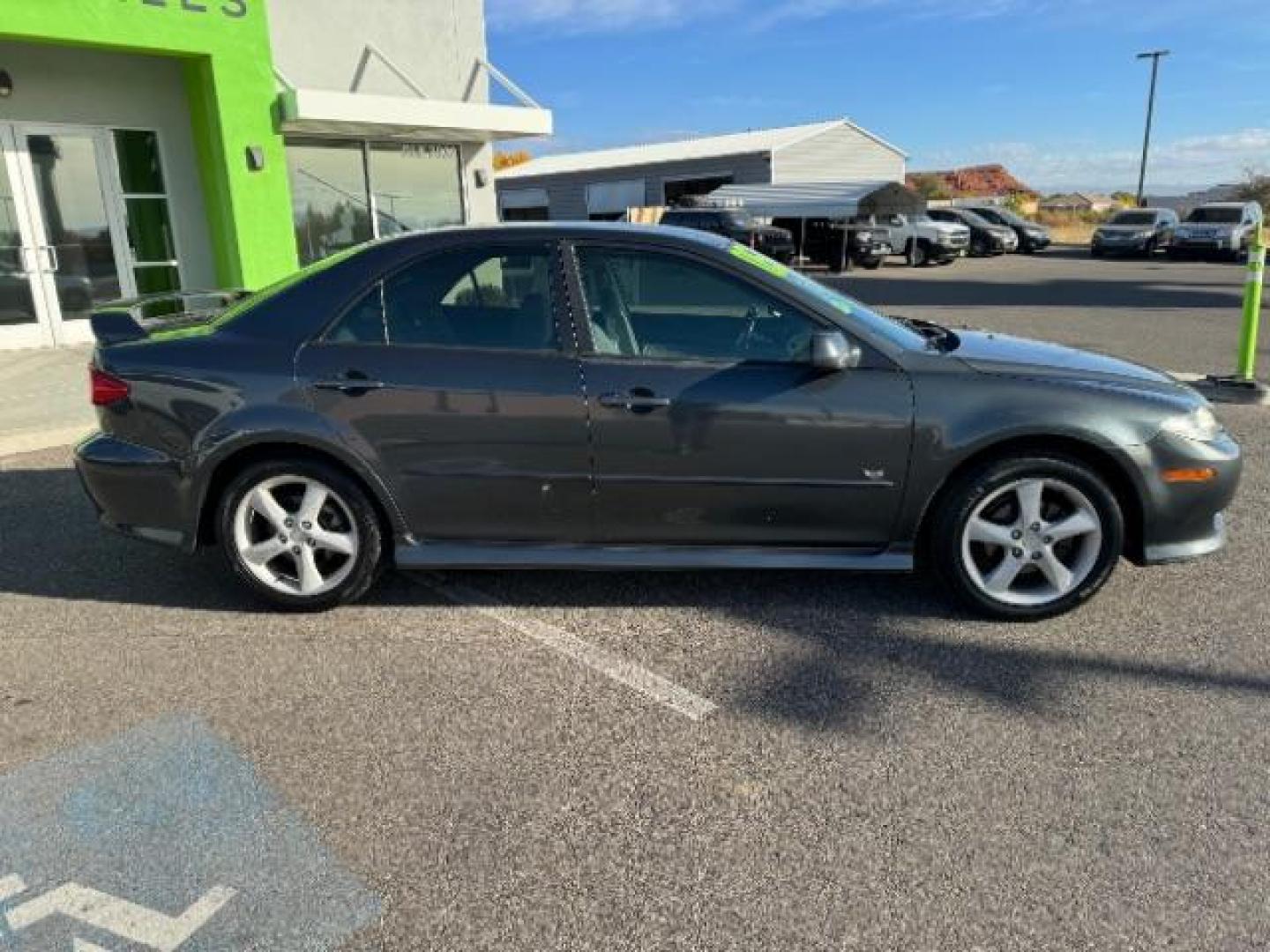 2005 Steel Gray Metallic /Two-Tone Gray Leather Seats Mazda Mazda6 s Sport Model (1YVHP80D155) with an 3.0L V6 DOHC 24V engine, 5-Speed Manual transmission, located at 940 North Main Street, Cedar City, UT, 84720, (435) 628-0023, 37.692936, -113.061897 - Photo#11