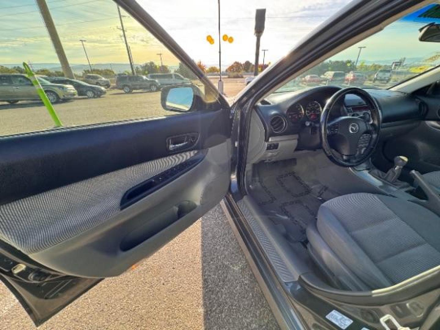 2005 Steel Gray Metallic /Two-Tone Gray Leather Seats Mazda Mazda6 s Sport Model (1YVHP80D155) with an 3.0L V6 DOHC 24V engine, 5-Speed Manual transmission, located at 940 North Main Street, Cedar City, UT, 84720, (435) 628-0023, 37.692936, -113.061897 - Photo#16