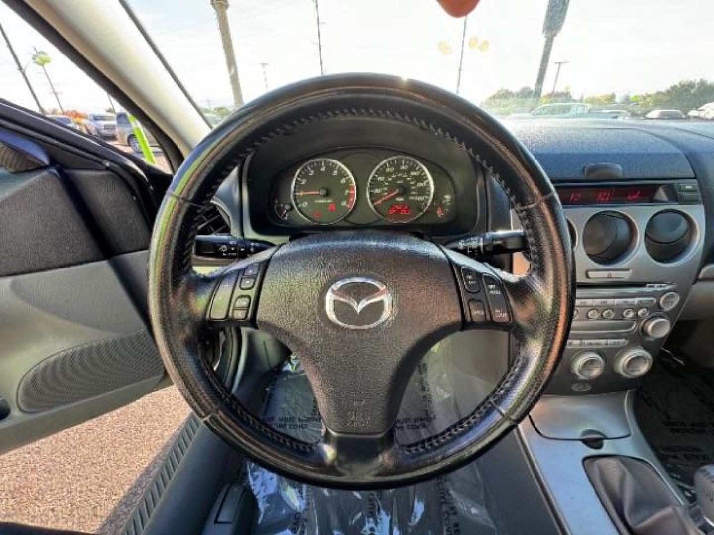 2005 Steel Gray Metallic /Two-Tone Gray Leather Seats Mazda Mazda6 s Sport Model (1YVHP80D155) with an 3.0L V6 DOHC 24V engine, 5-Speed Manual transmission, located at 940 North Main Street, Cedar City, UT, 84720, (435) 628-0023, 37.692936, -113.061897 - Photo#20