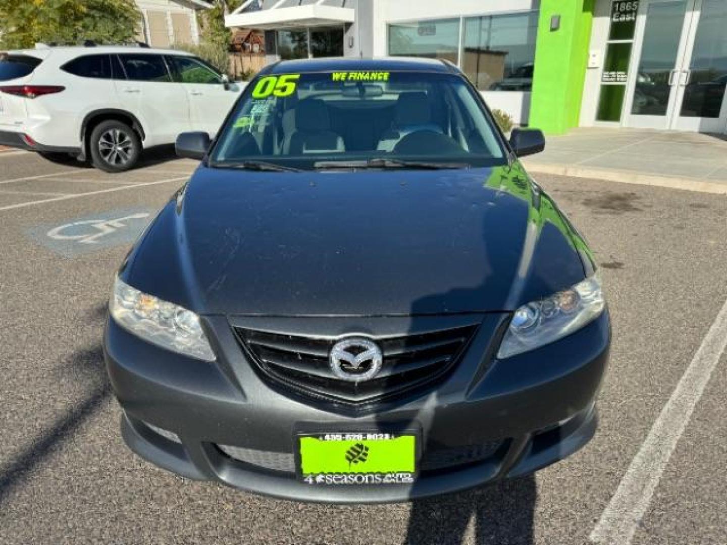 2005 Steel Gray Metallic /Two-Tone Gray Leather Seats Mazda Mazda6 s Sport Model (1YVHP80D155) with an 3.0L V6 DOHC 24V engine, 5-Speed Manual transmission, located at 940 North Main Street, Cedar City, UT, 84720, (435) 628-0023, 37.692936, -113.061897 - Photo#2