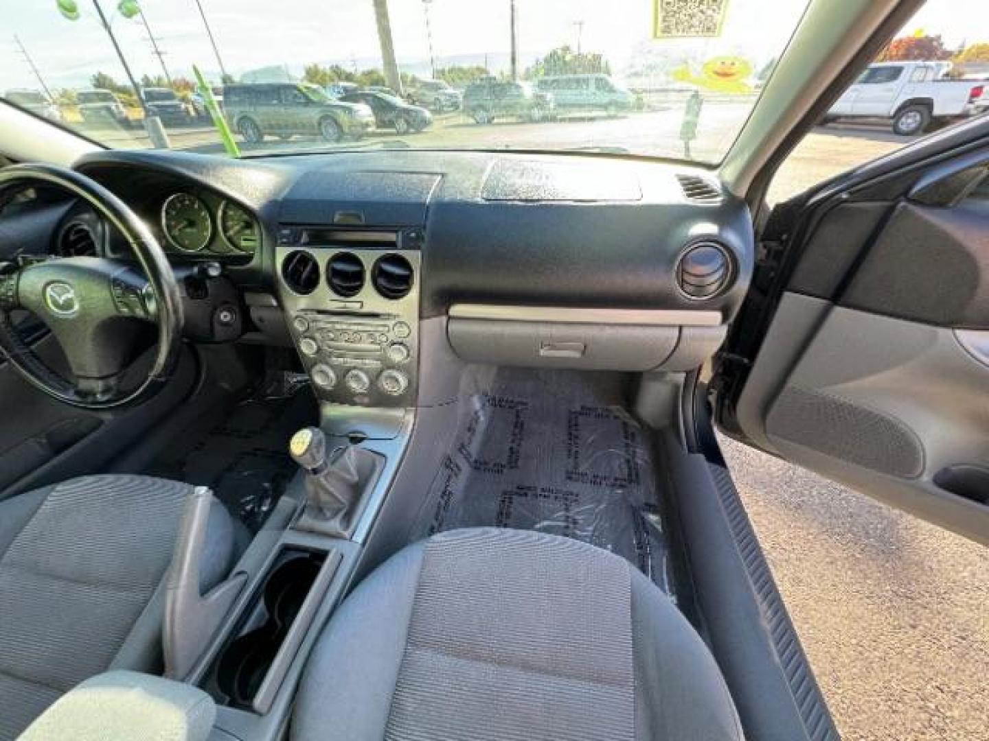 2005 Steel Gray Metallic /Two-Tone Gray Leather Seats Mazda Mazda6 s Sport Model (1YVHP80D155) with an 3.0L V6 DOHC 24V engine, 5-Speed Manual transmission, located at 940 North Main Street, Cedar City, UT, 84720, (435) 628-0023, 37.692936, -113.061897 - Photo#34